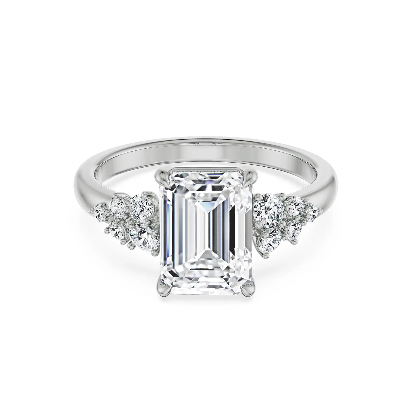 Wildflower Emerald Lab Grown Diamond Ring