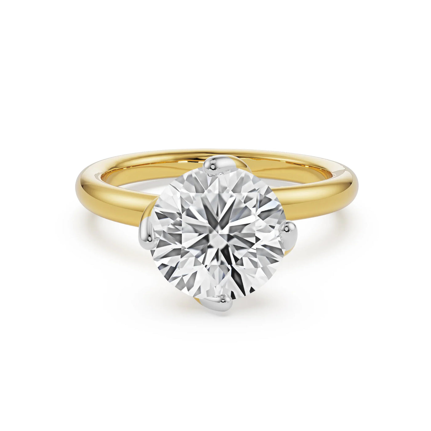 Twist Lab Grown Diamond Solitaire Ring 9KT