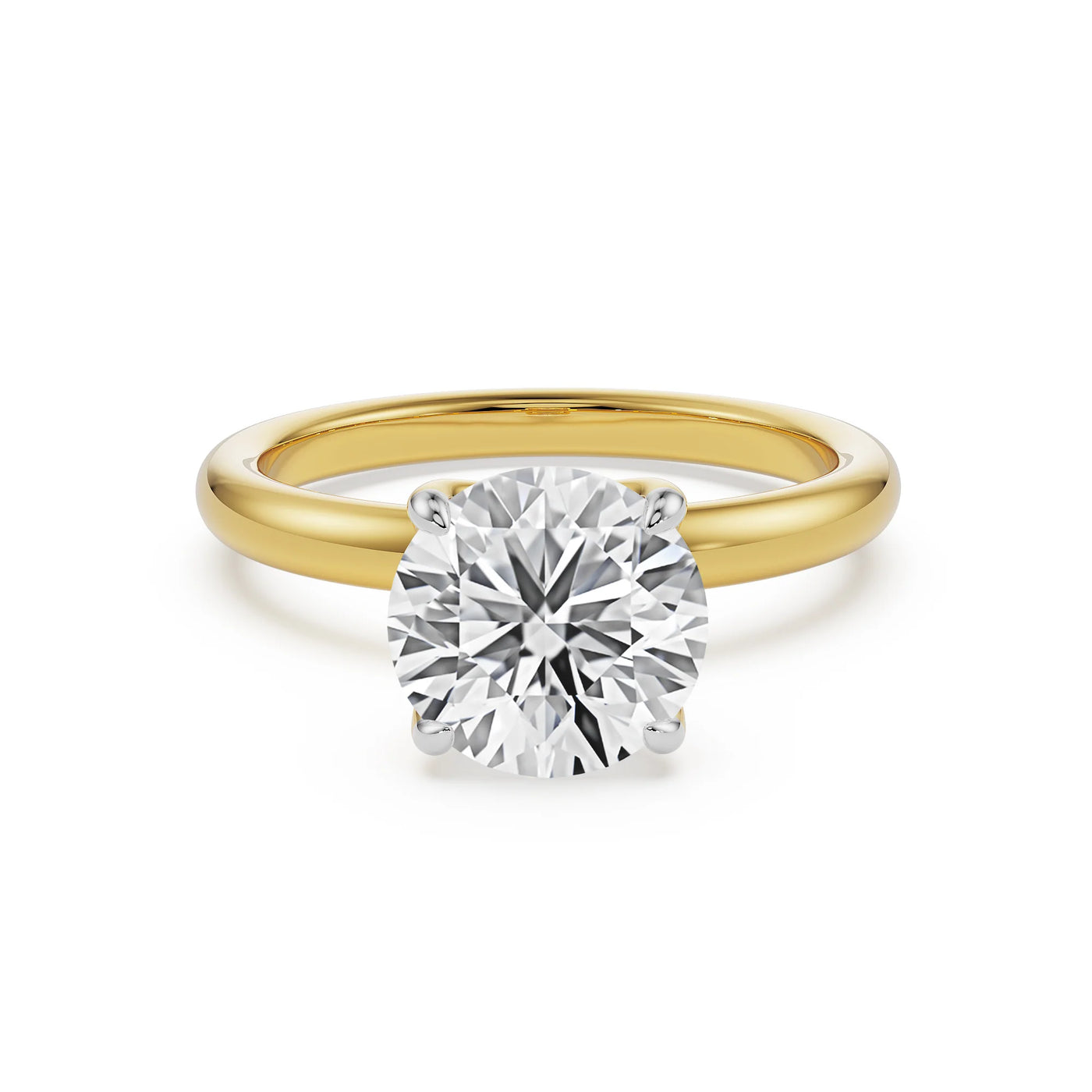 Petal Solitaire Lab Diamond Ring