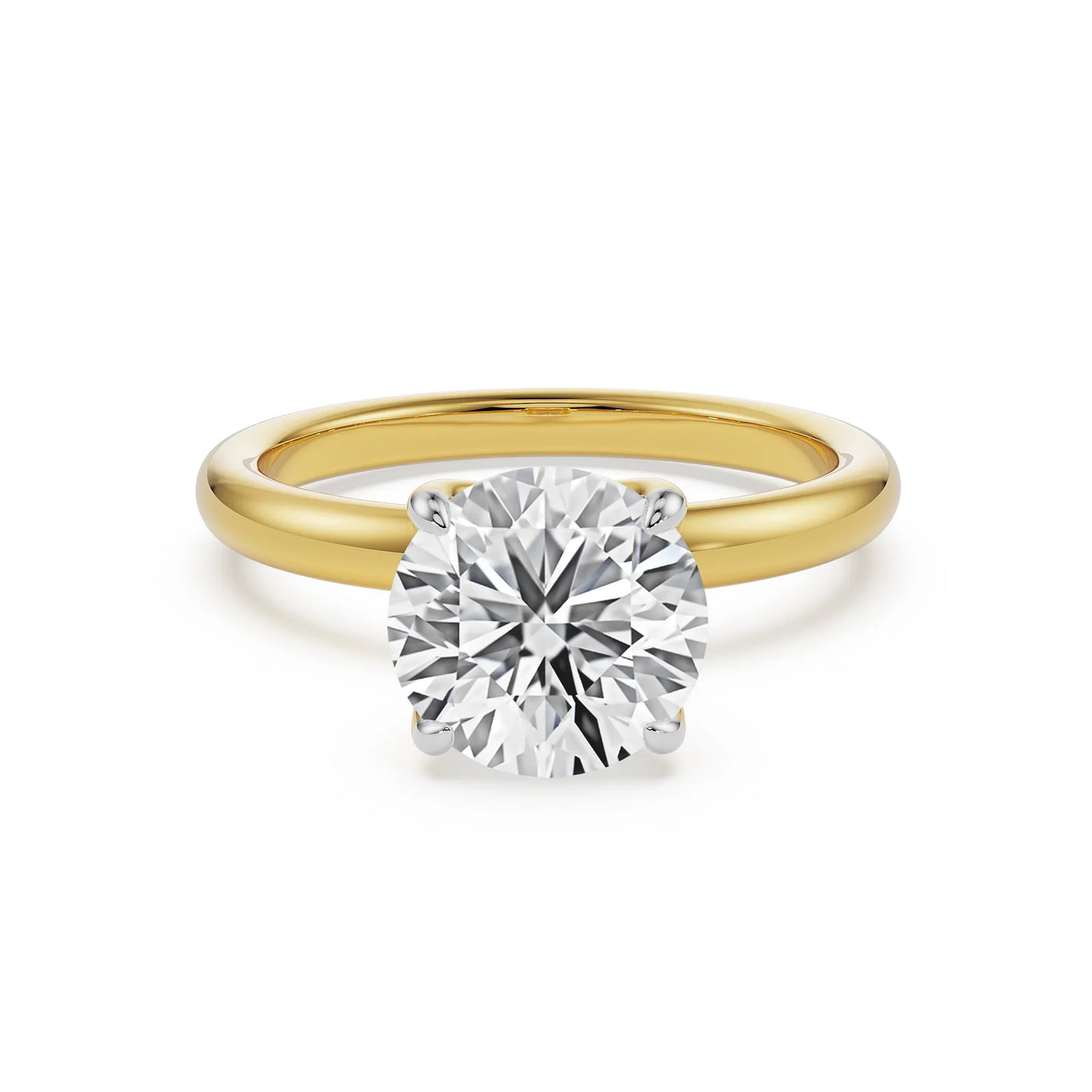 Petal Solitaire Lab Diamond Ring 9KT