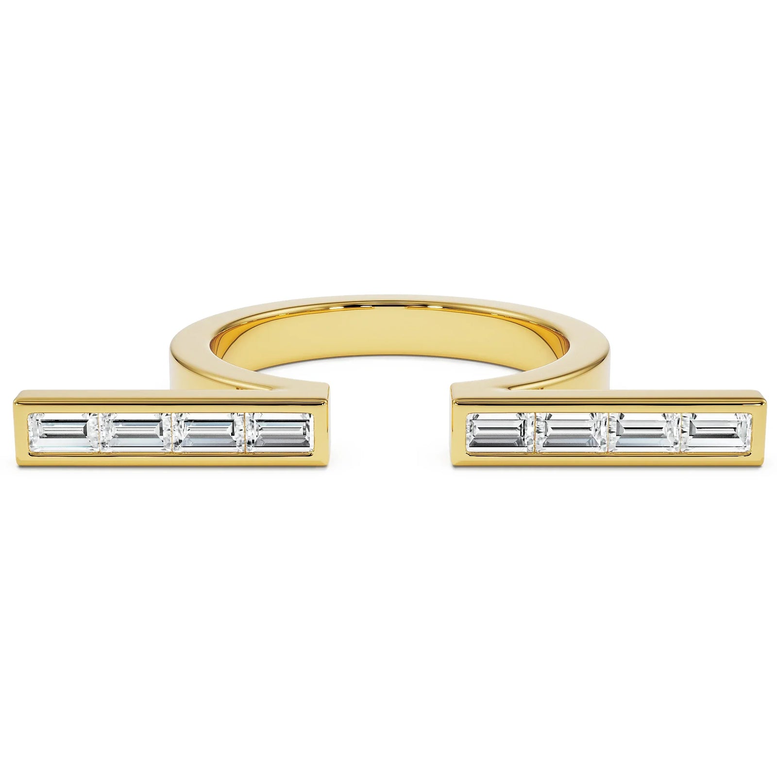 Celestia Omega Lab Grown Diamond Ring - front view in 9KT