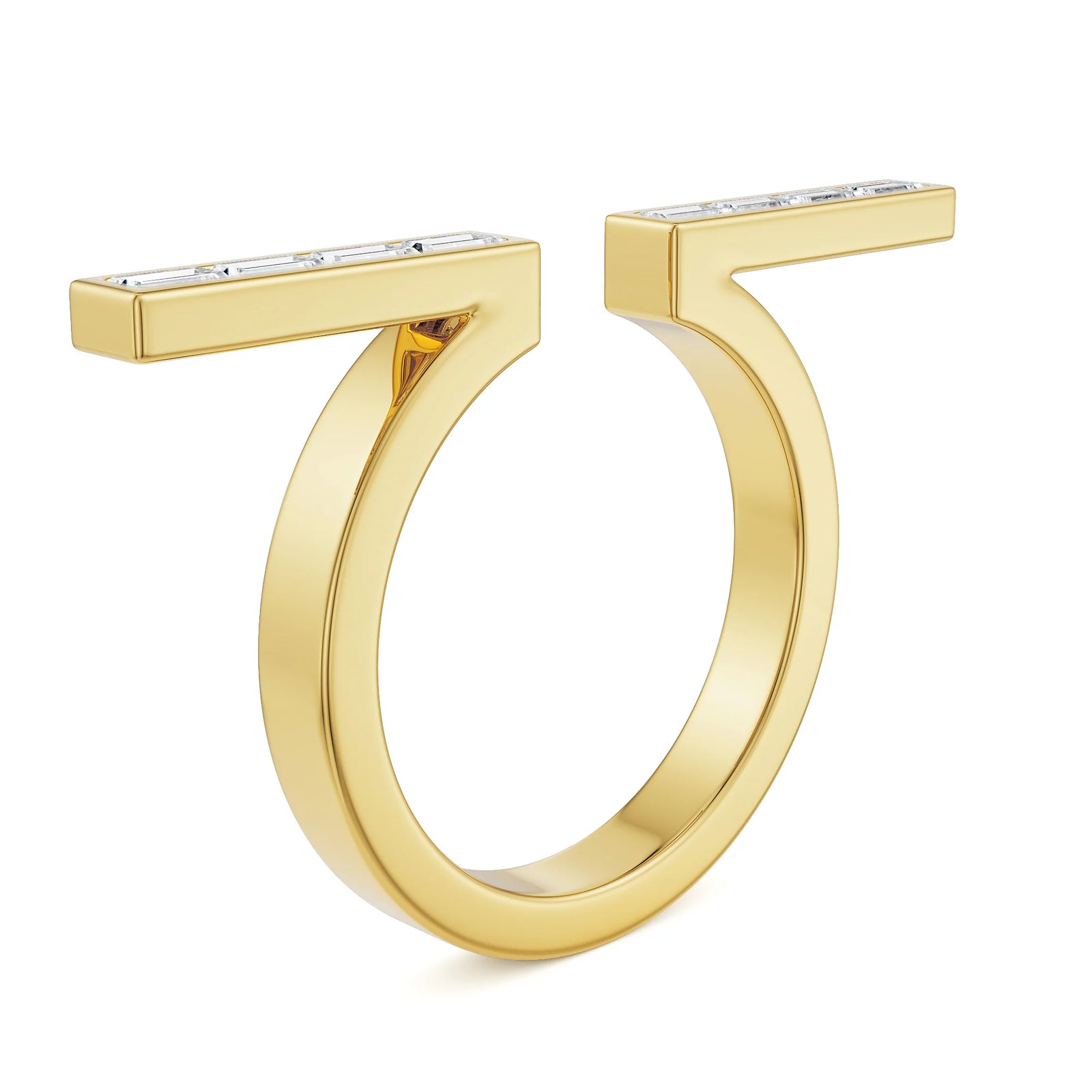Celestia Omega Lab Grown Diamond Ring - back view