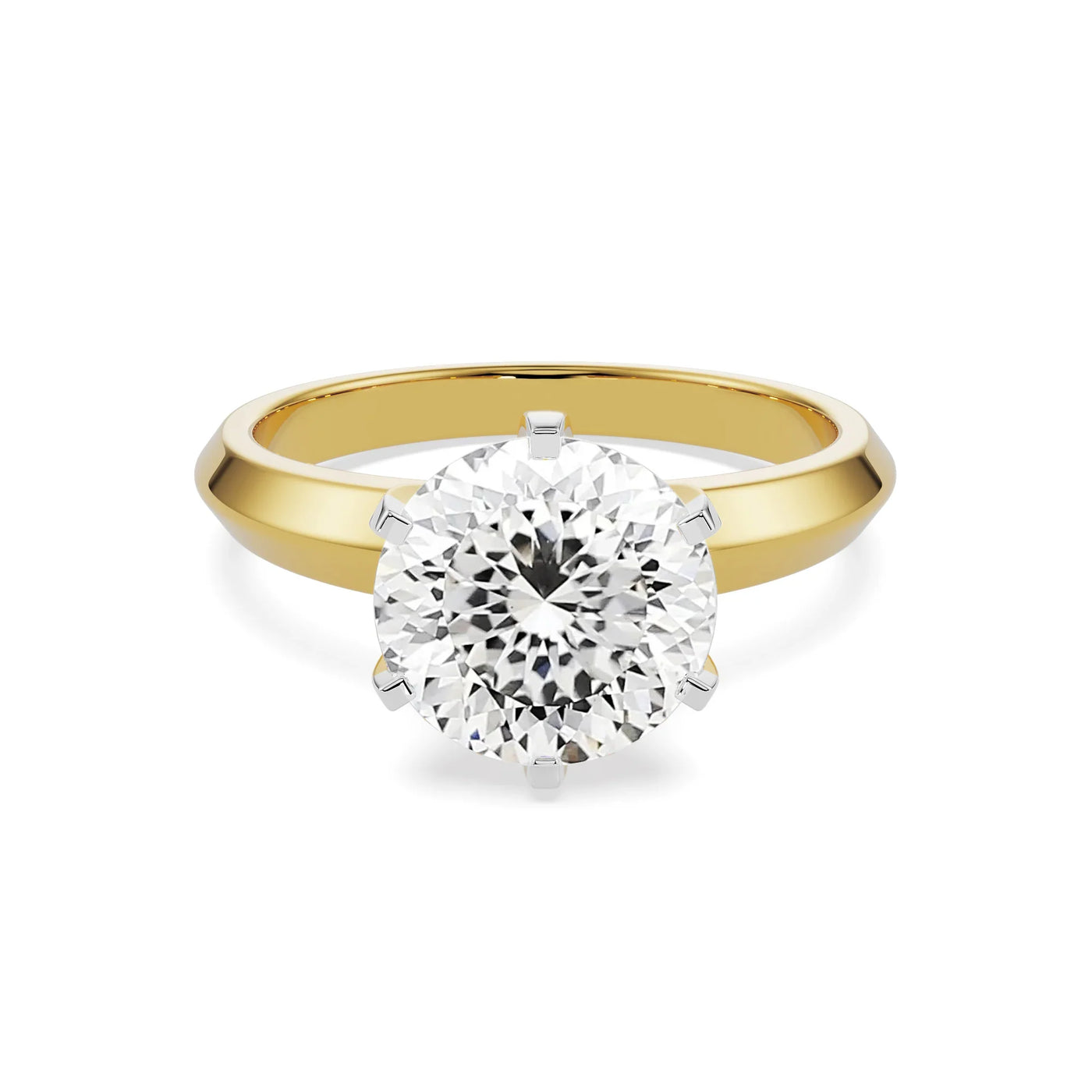 Portuguese Cut Lab Grown Diamond Ring 9KT