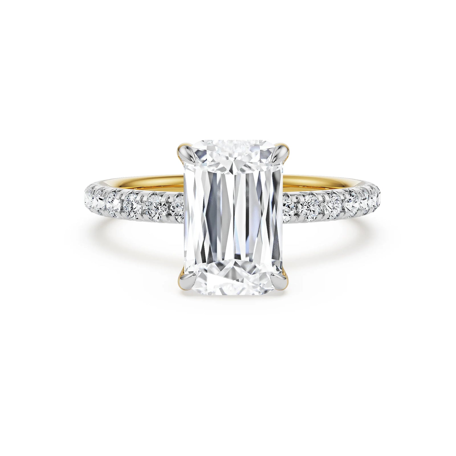 Emerald Excellence Lab Grown Diamond Ring - front view