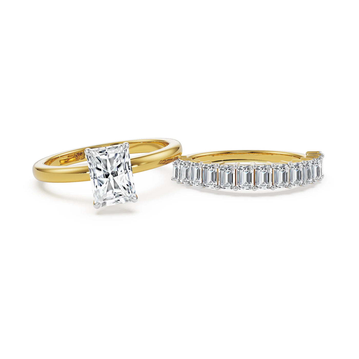 Emerald Radiance Lab Grown Diamond Stackable Ring
