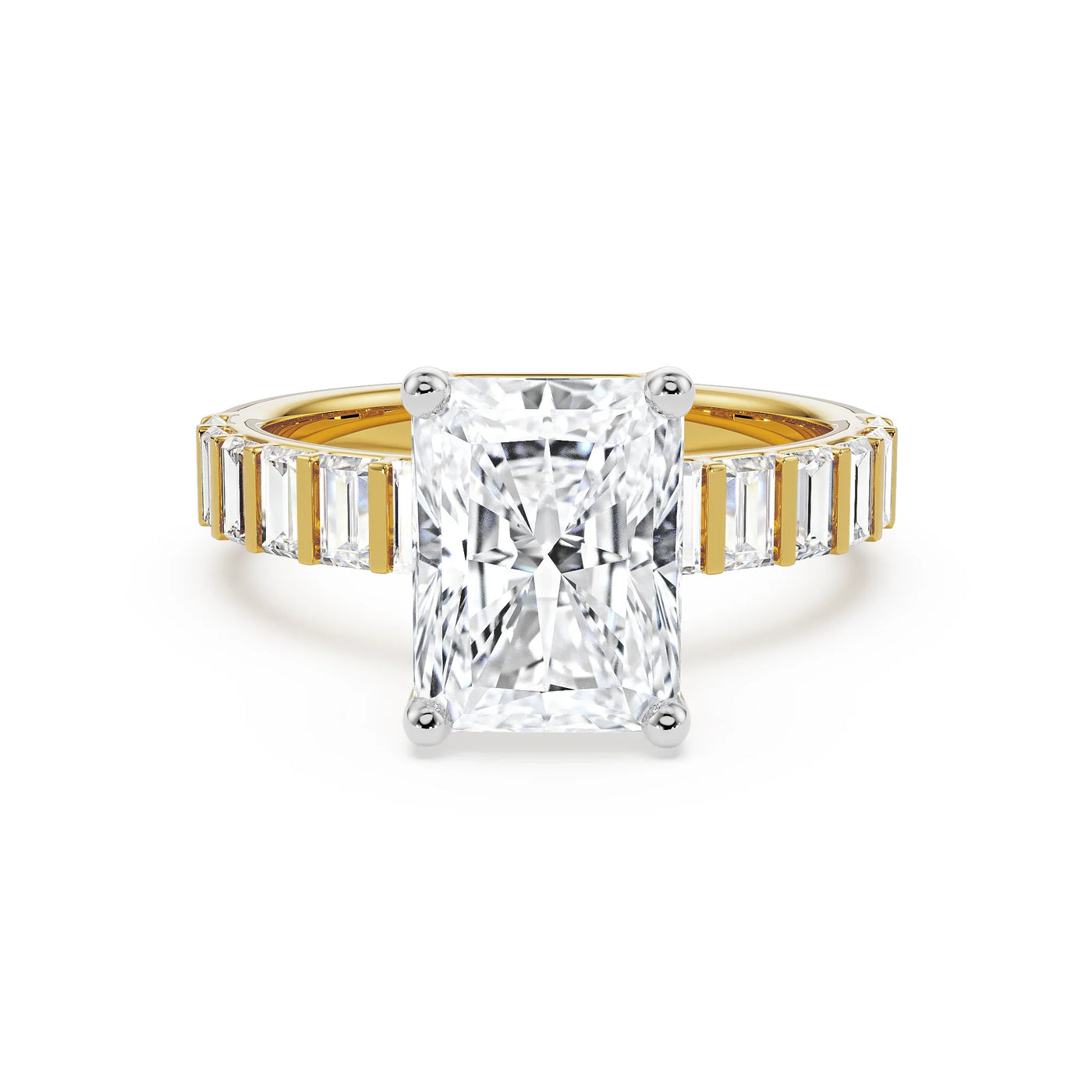 Sterling Radiant Lab Grown Diamond Ring 9KT