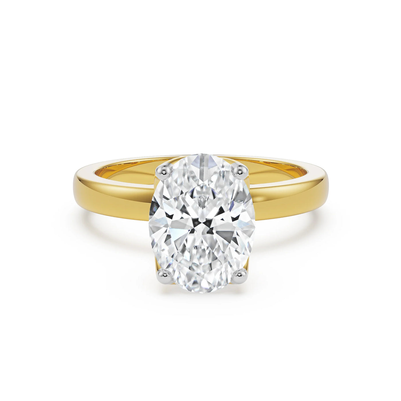 The Elegance Oval Lab Grown Diamond Solitaire Ring