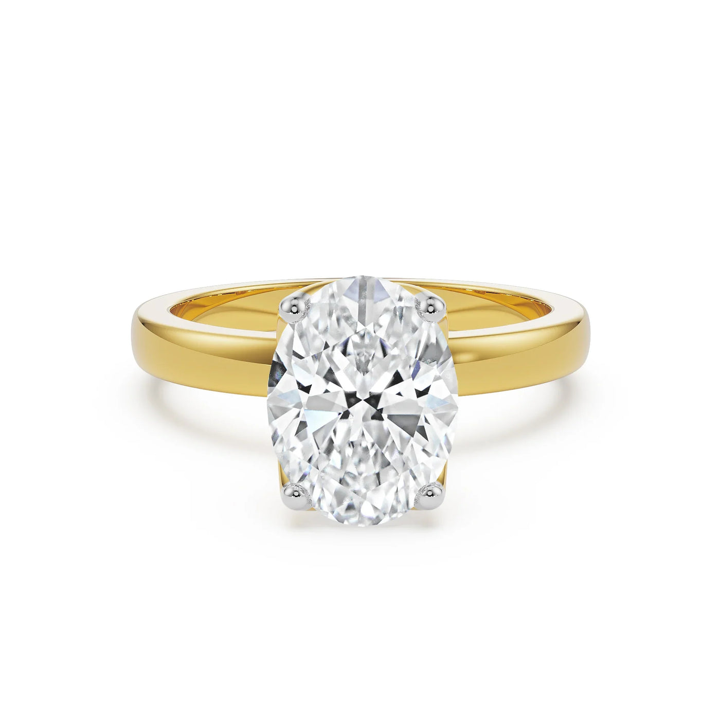 The Elegance Oval Lab Grown Diamond Solitaire Ring 9KT