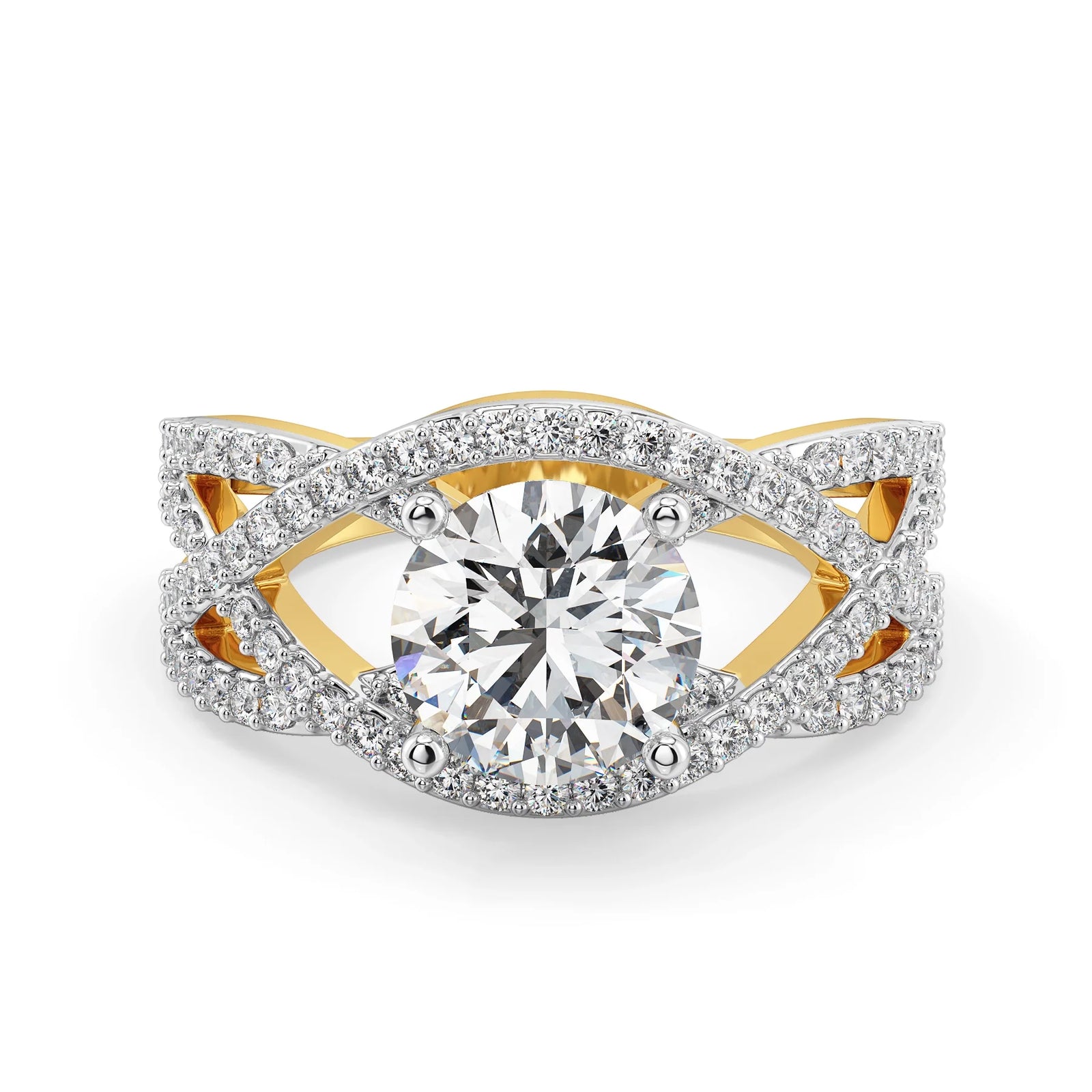 Enchanté Rose Lab Grown Diamond Ring - front view