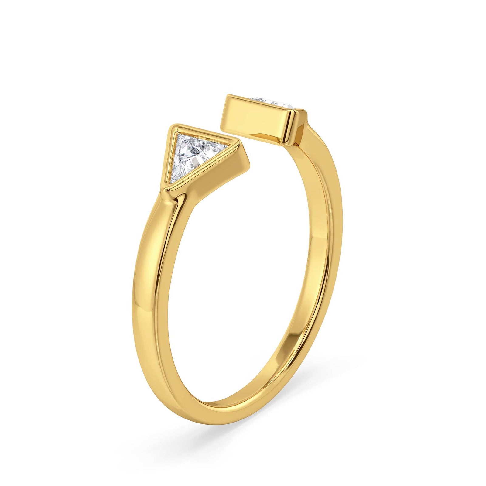 Bezel Brilliance Lab Grown Diamond Ring - side view