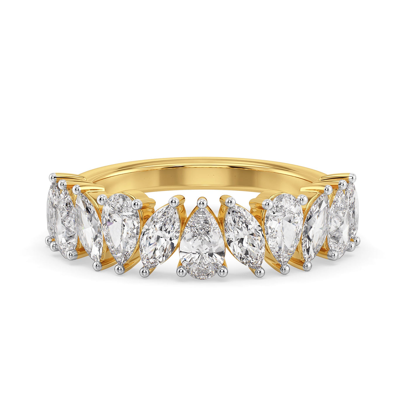 Serene Dew Drop Lab Grown Diamond Band