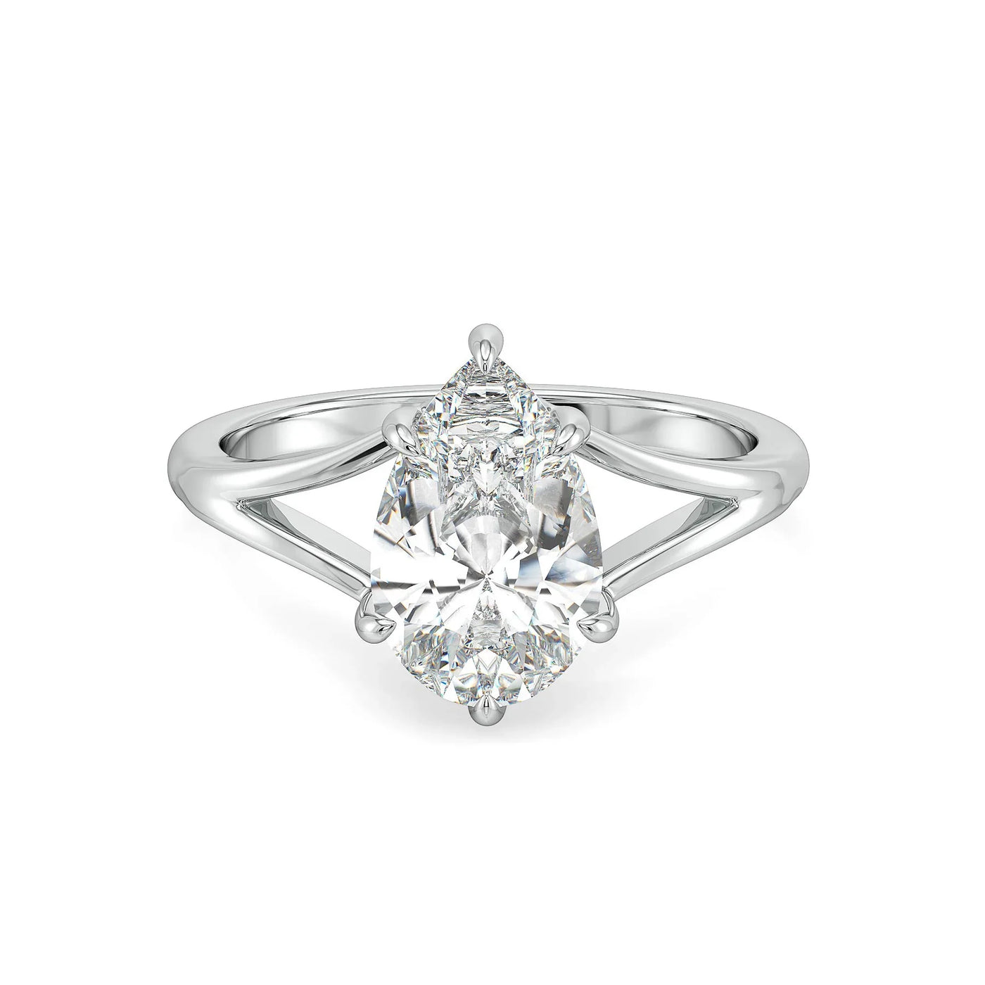 Dazzling Dewdrop Lab Grown Diamond Ring 9KT