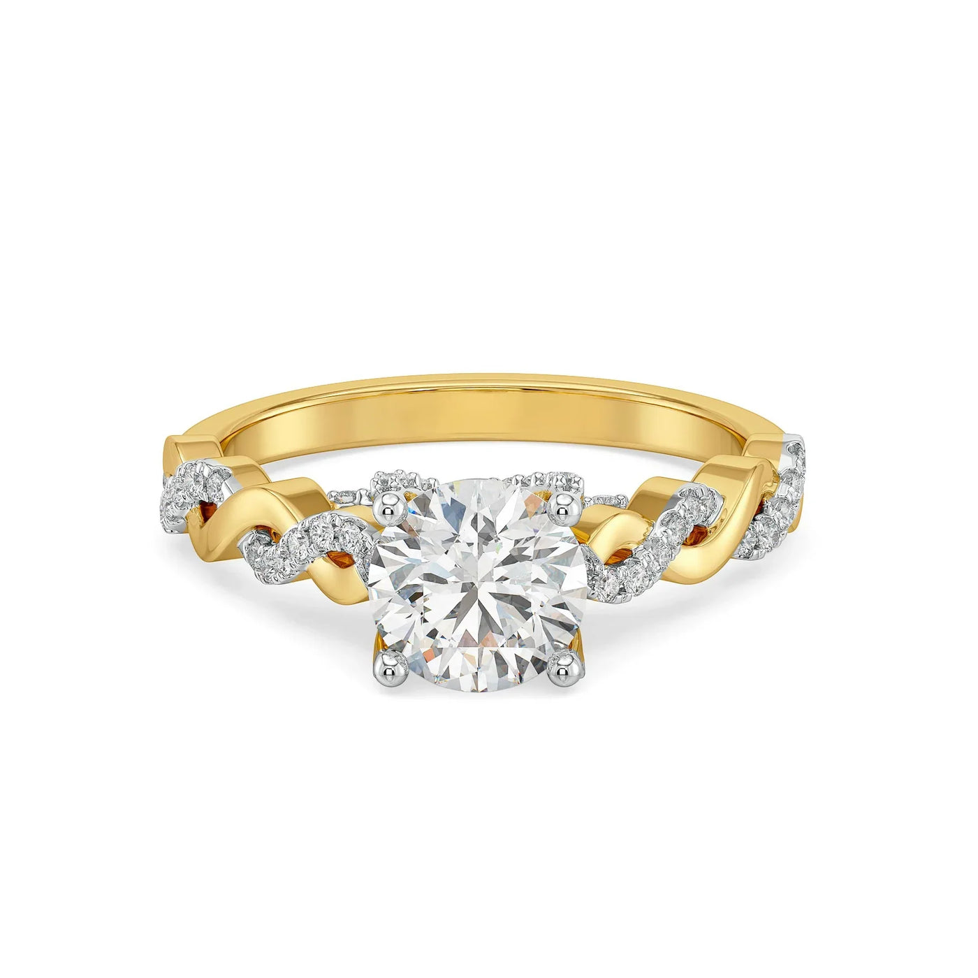 Helix Knot Lab Grown Diamond Ring 9KT