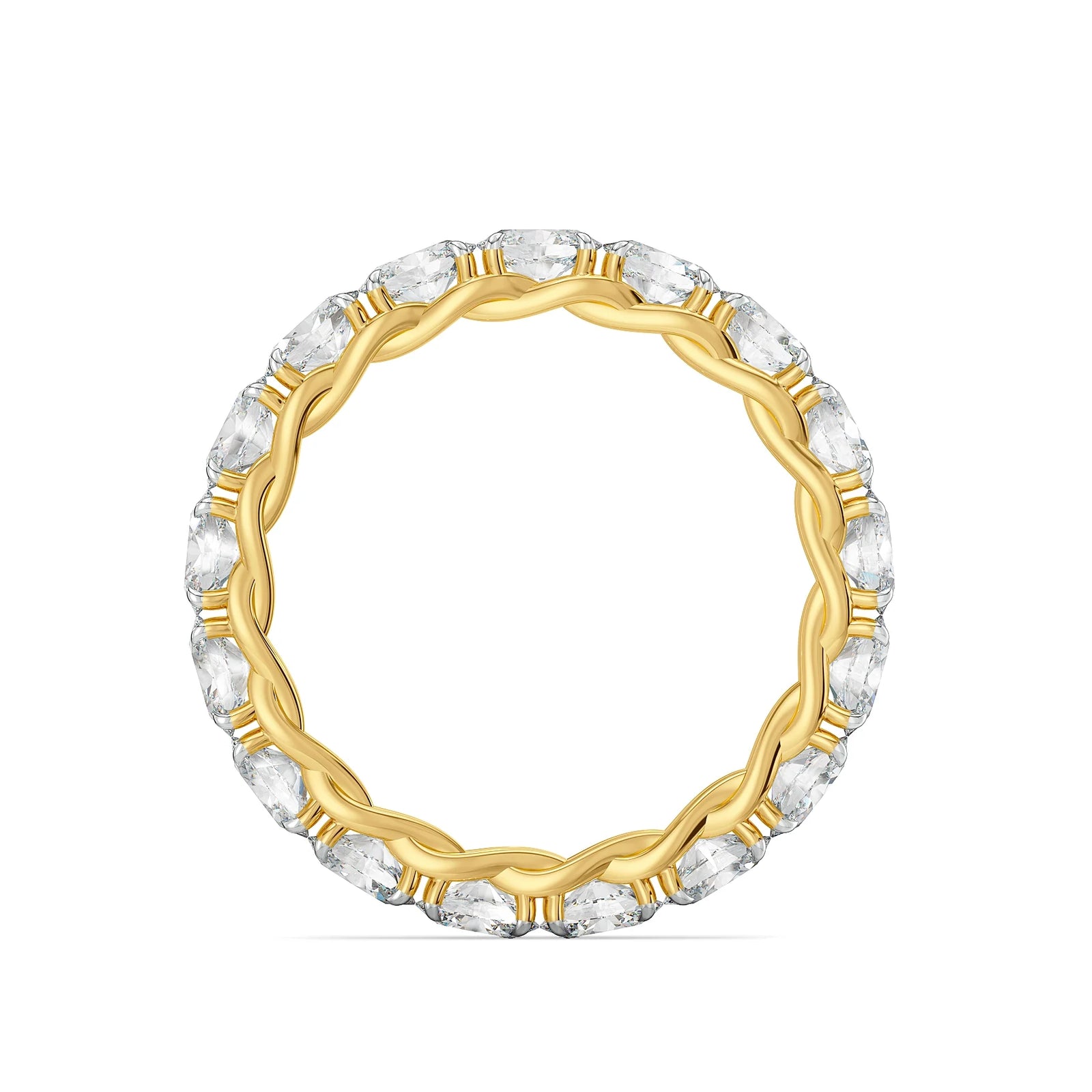 Oval Orchard Lab Grown Diamond Band - back view