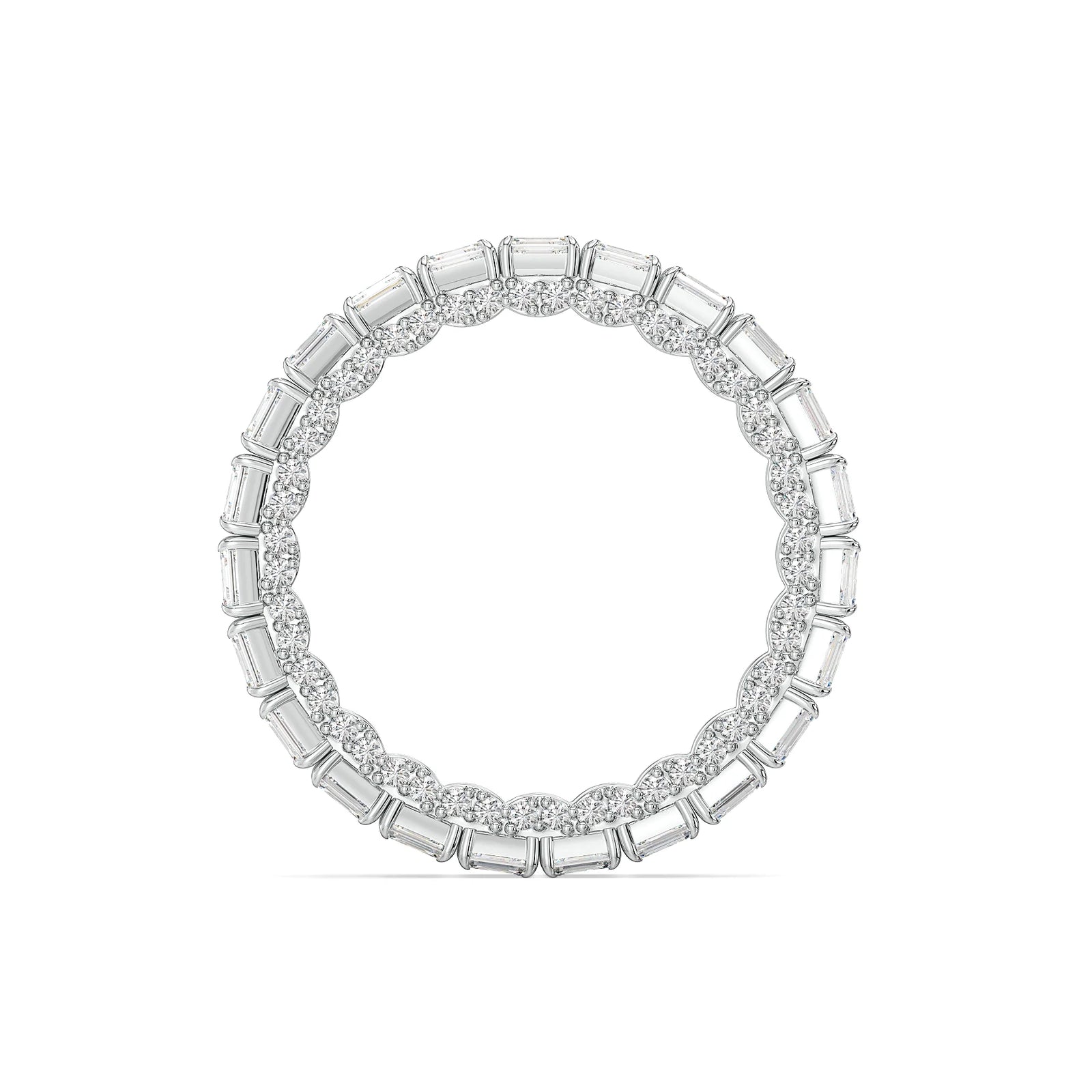 Empire Eternity Lab Grown Diamond Ring - back view