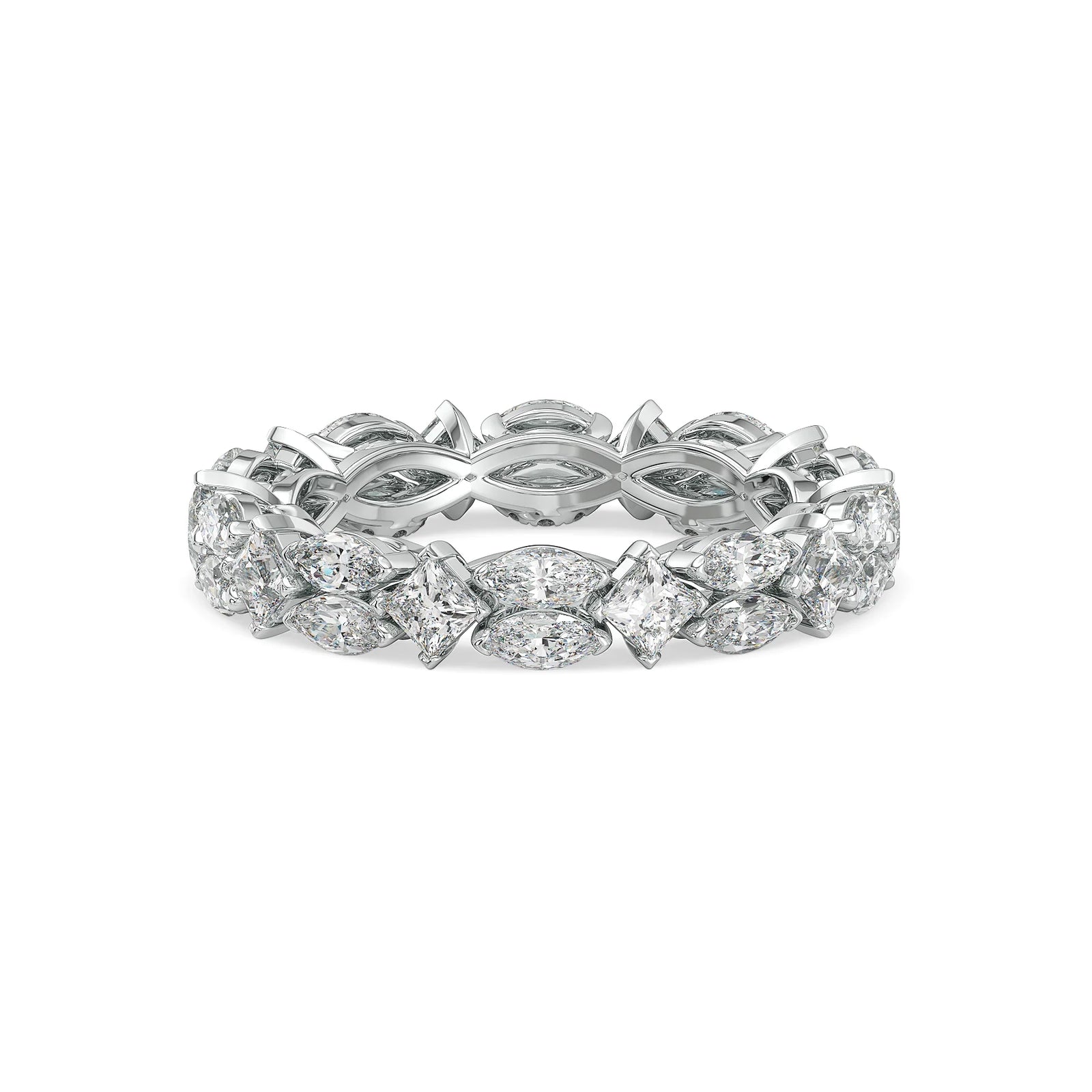 Empress Trinity Lab Grown Diamond Ring - front view