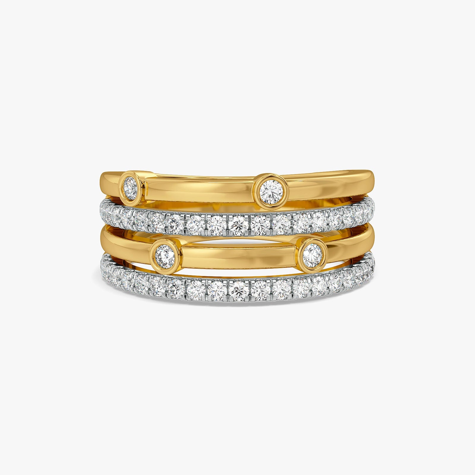 Cadence Lab Grown Diamond Band - front view