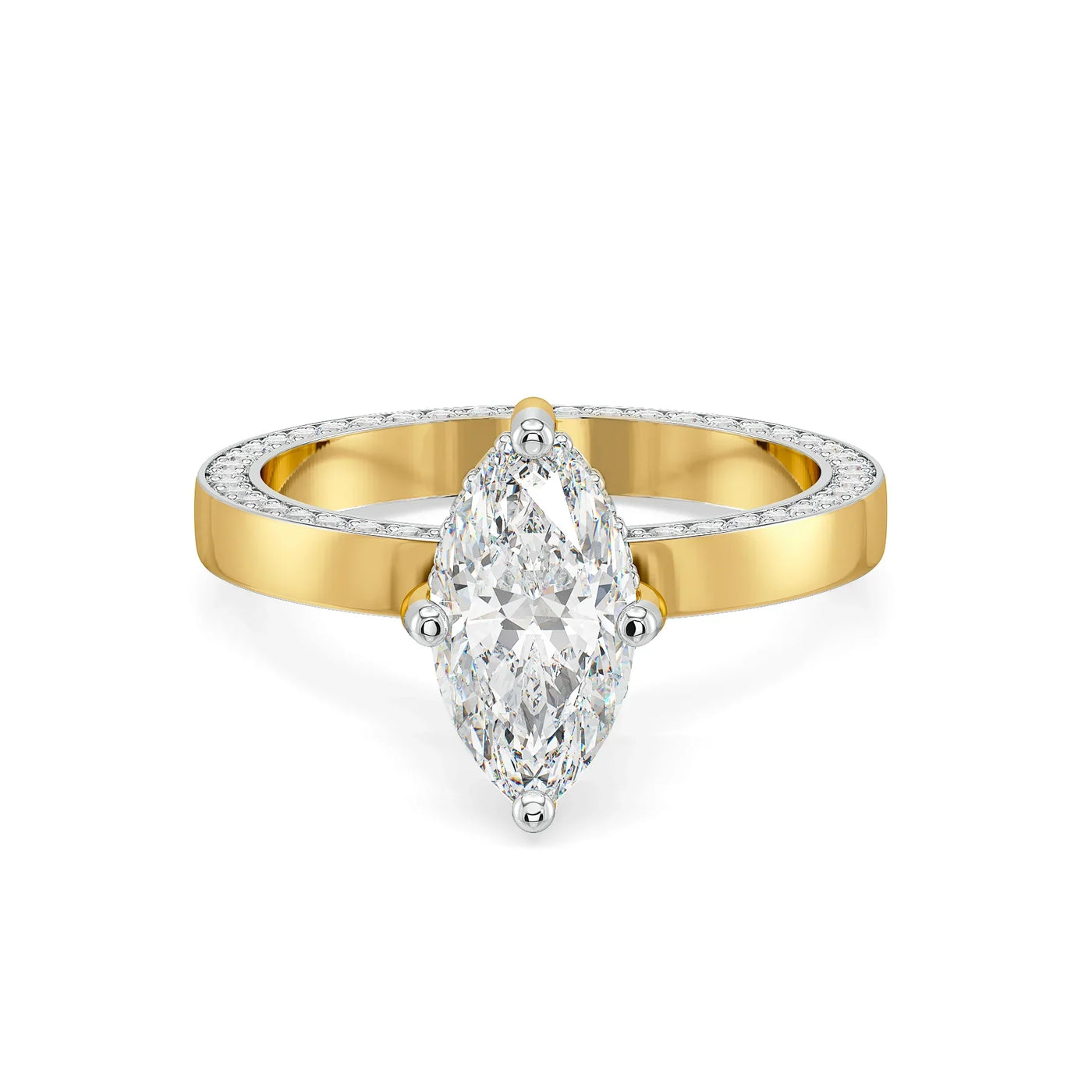 Marquise Mirage Lab Grown Diamond Ring 9KT