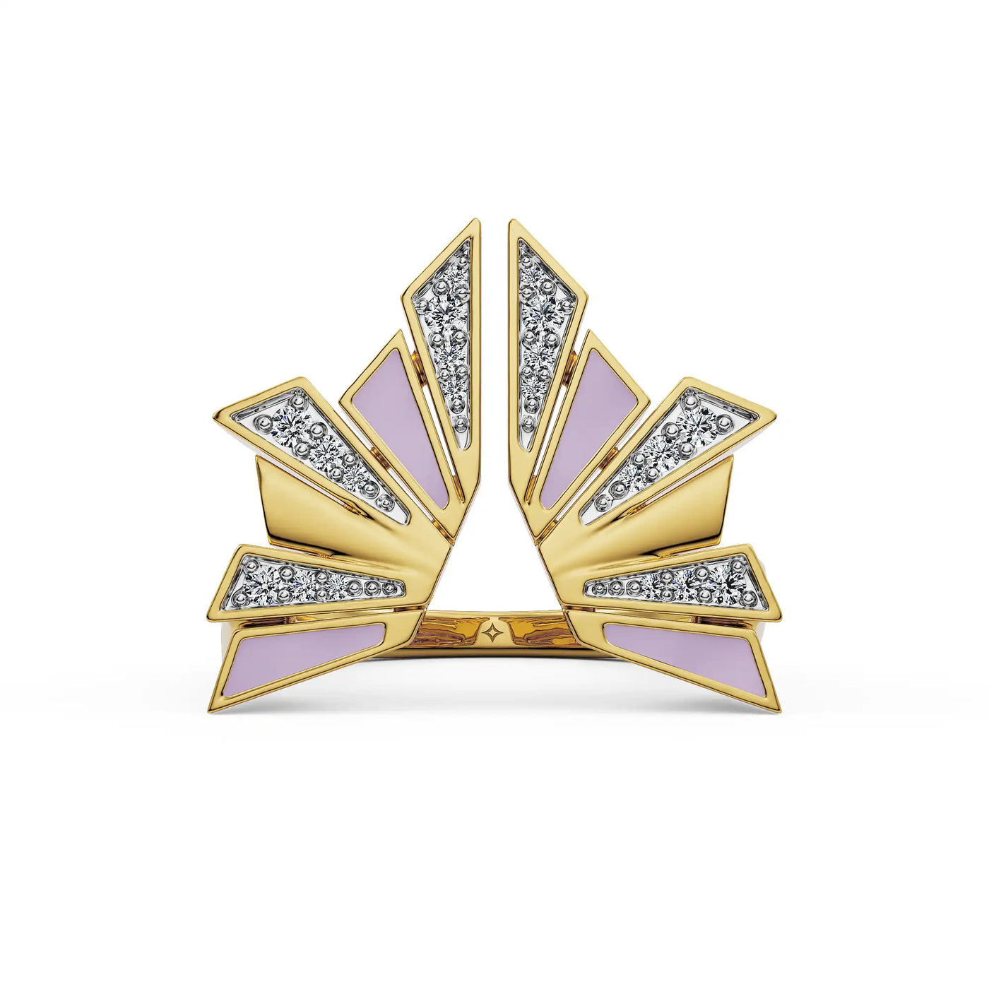 Lavender Lab Grown Diamond Ring