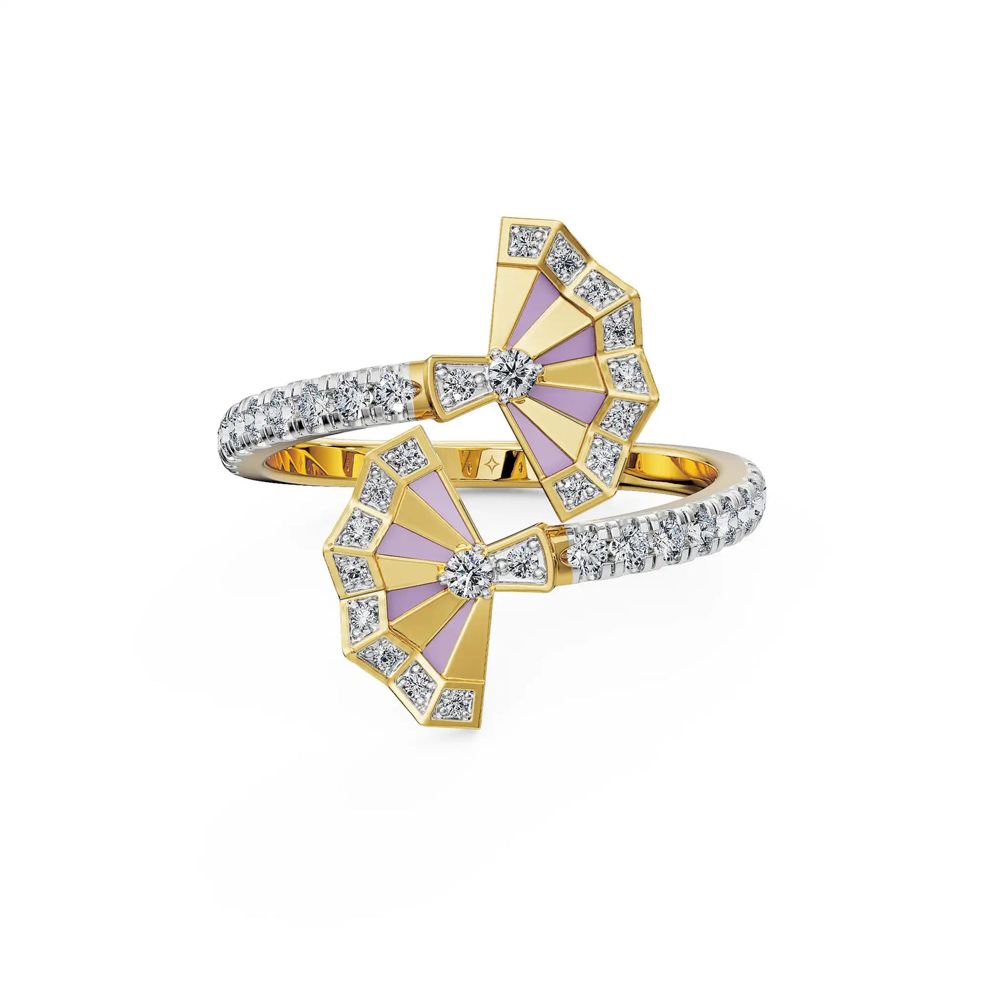 Lavender Gleam Lab Grown Diamond Ring 9KT