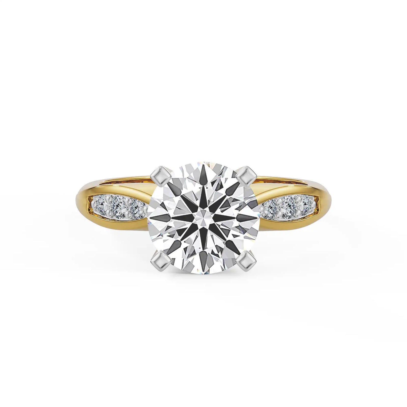 Solitaire Shimmer Hearts & Arrows Lab Grown Diamond Ring
Front view