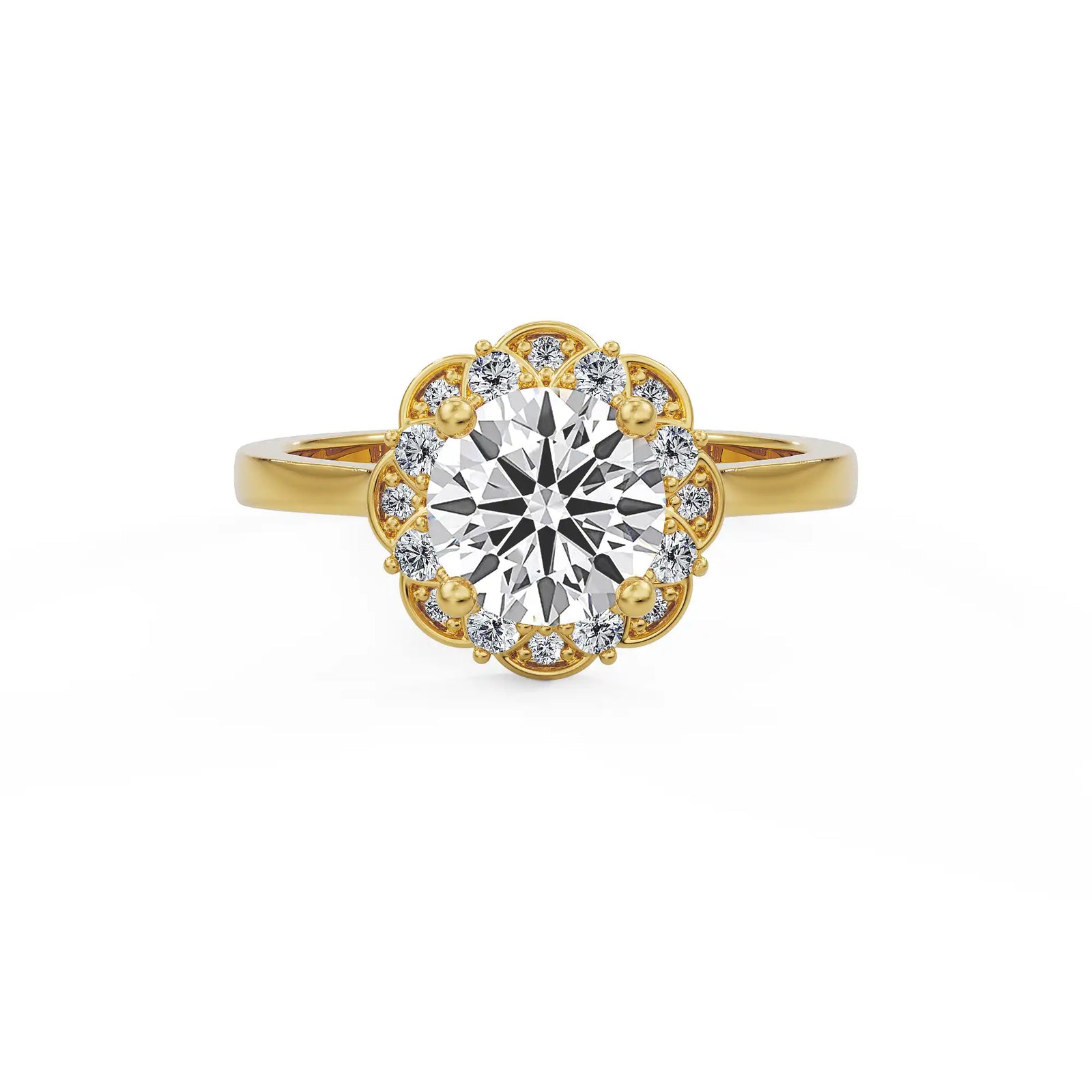 Marigold Hearts & Arrows Lab Grown Diamond Ring
Front view