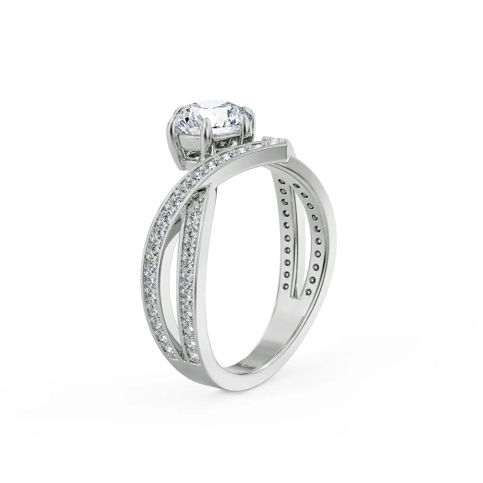 Josephine Hearts & Arrows Lab Grown Diamond Ring
Back view