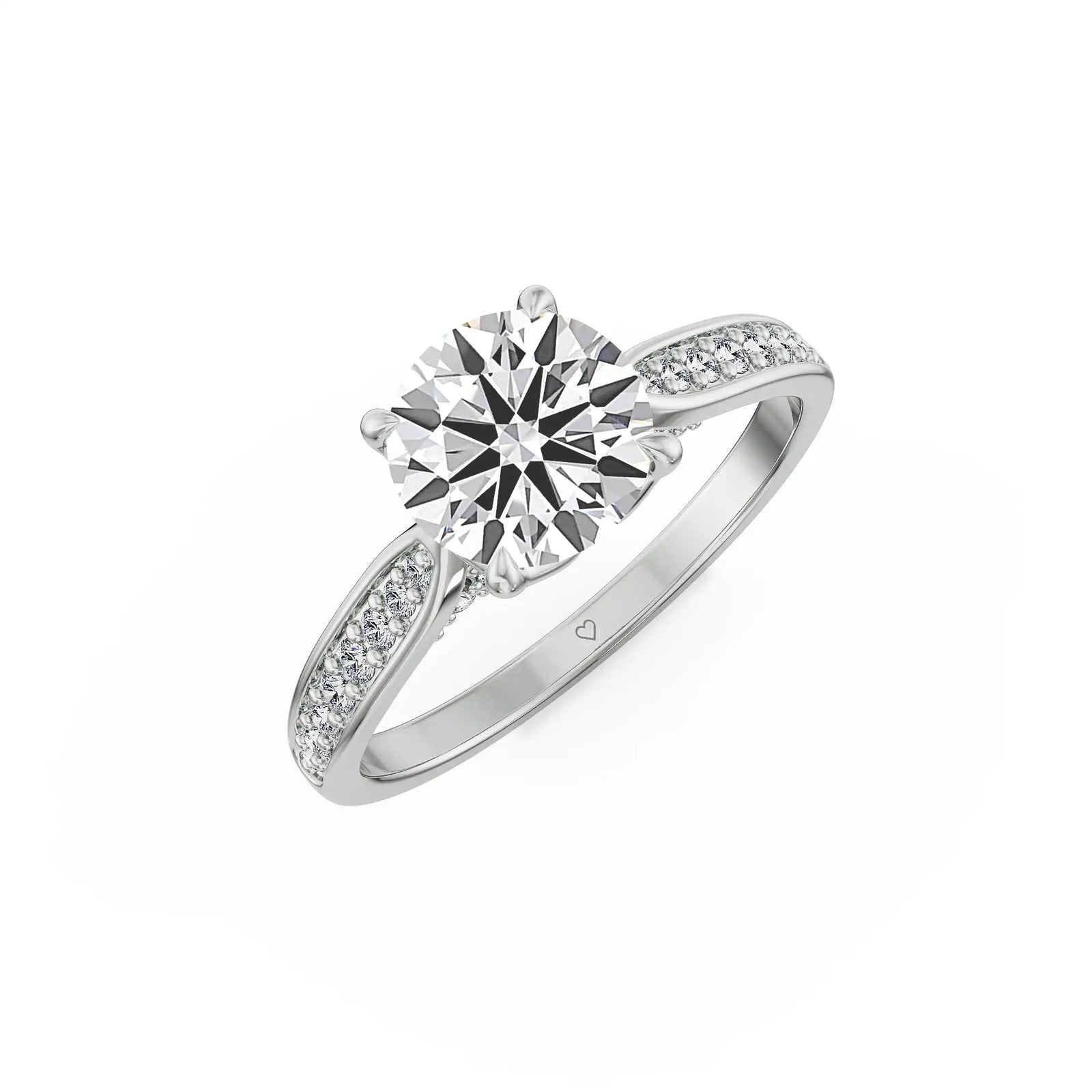 Lumina Hearts & Arrows Lab Grown Diamond Ring
Top view
