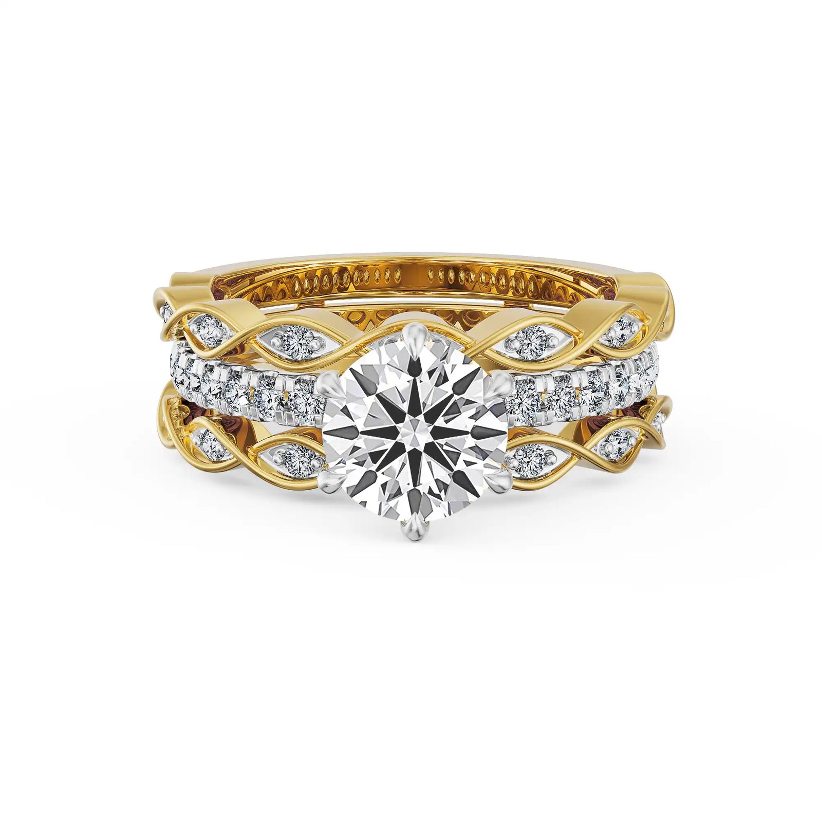 Twinkle Trail Hearts & Arrows Lab Grown Diamond Ring
Front view