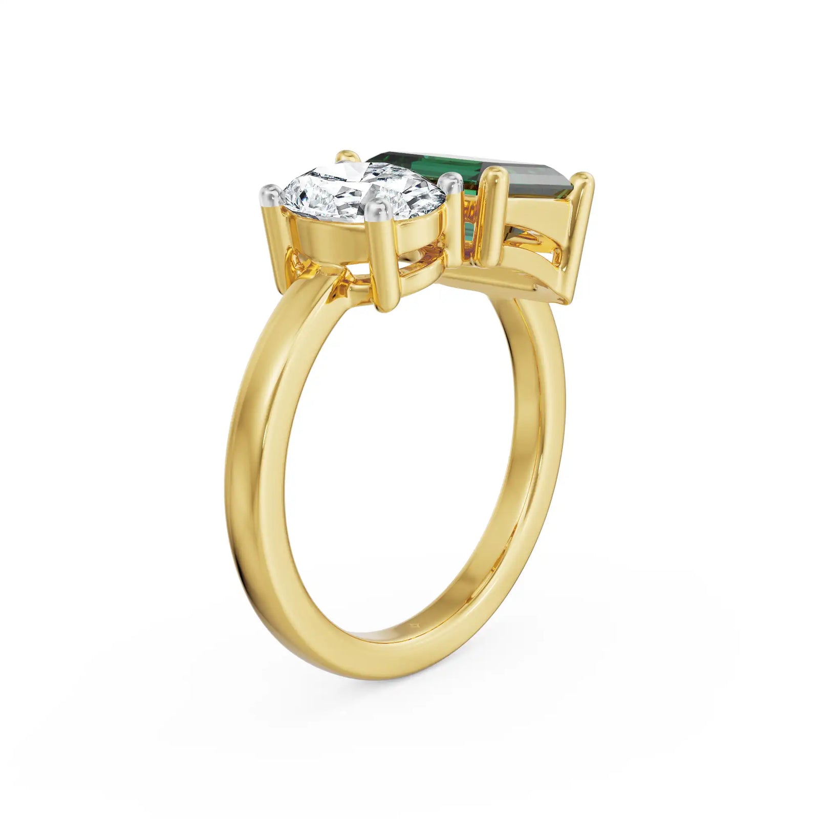 Duo Edge Lab Grown Diamond Ring
Back View