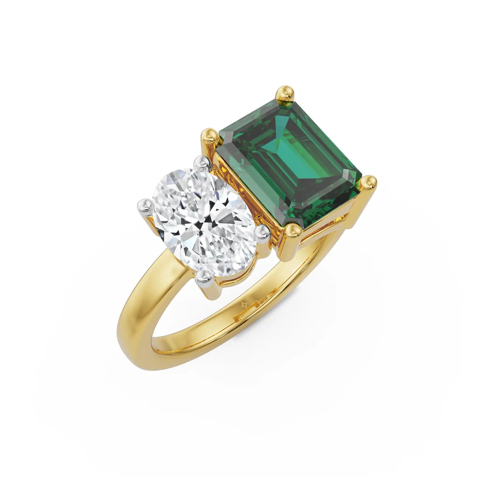 Duo Edge Lab Grown Diamond Ring
Top View