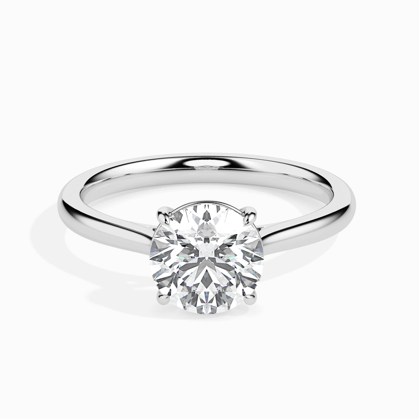 Lab-Grown Classic Solitaire Diamond Ring