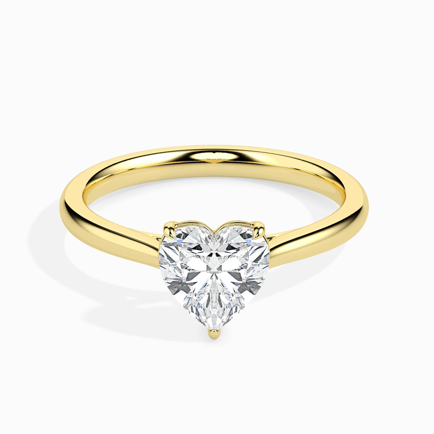 Solitaire Heart Lab Grown Diamond Ring