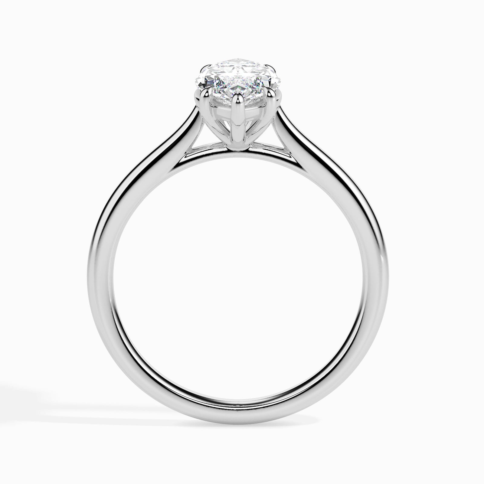 Sleek Marquise Solitaire Ring Back View