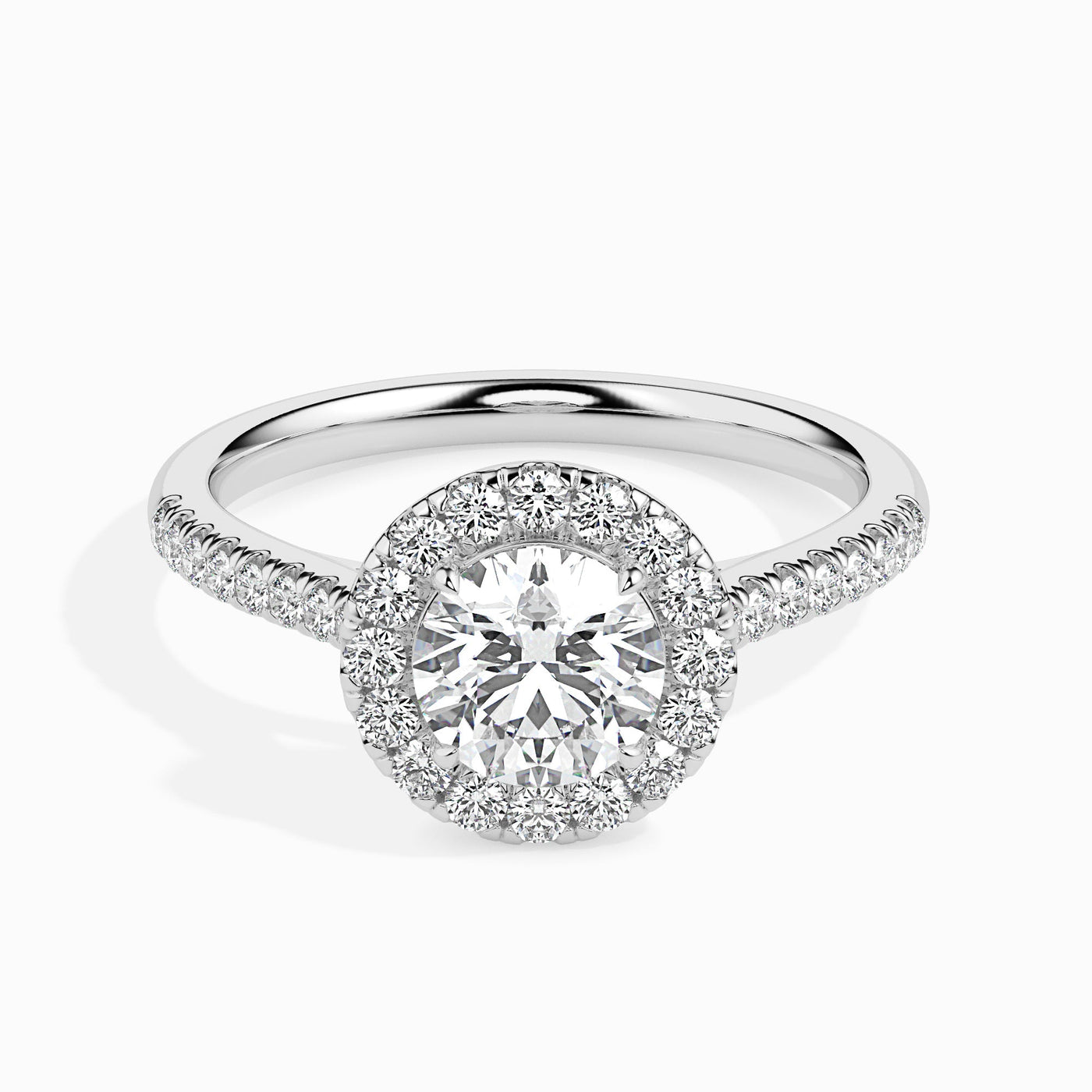 Lab-Grown Queen Solitaire Diamond Ring 9KT