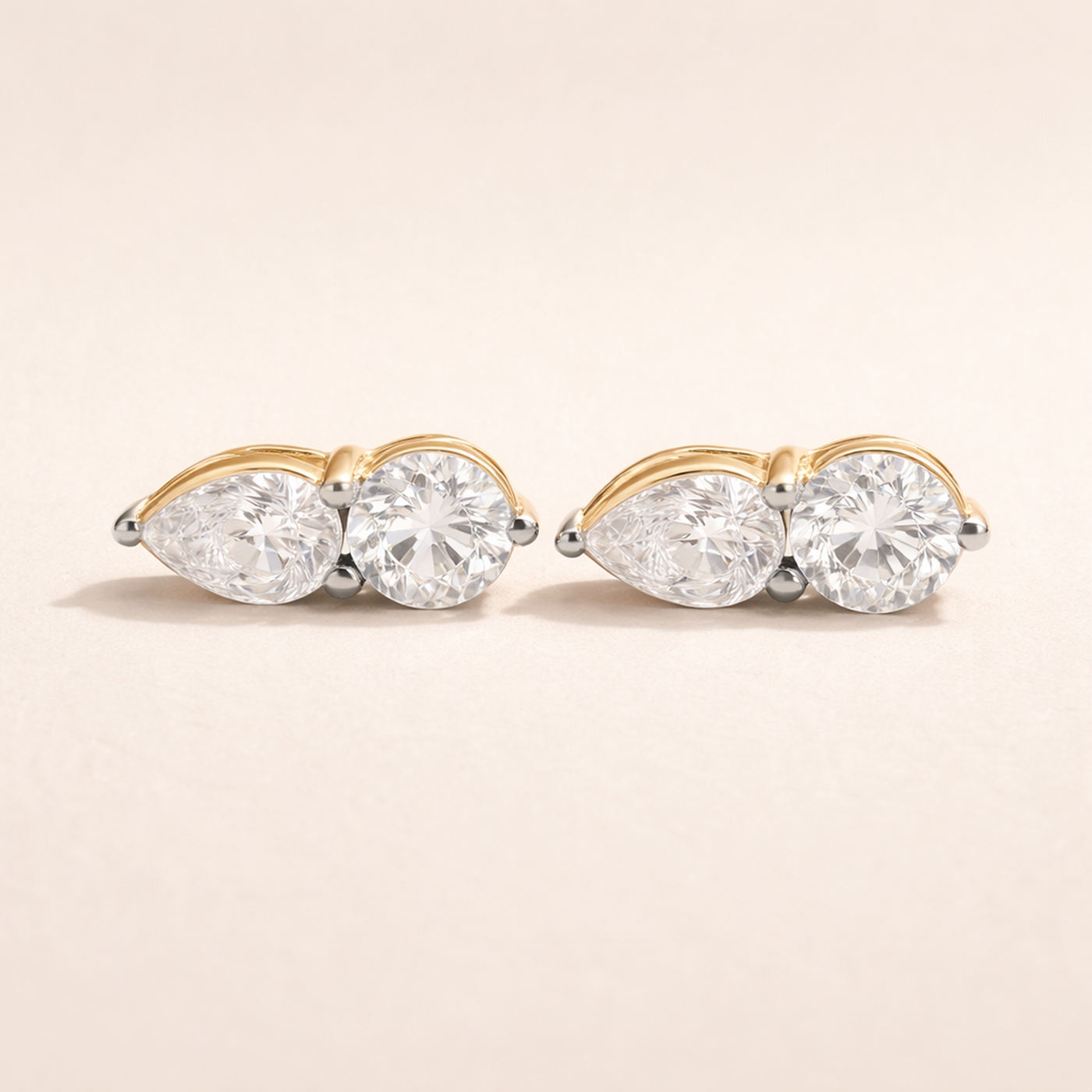 Twin Marquise Glow Studs