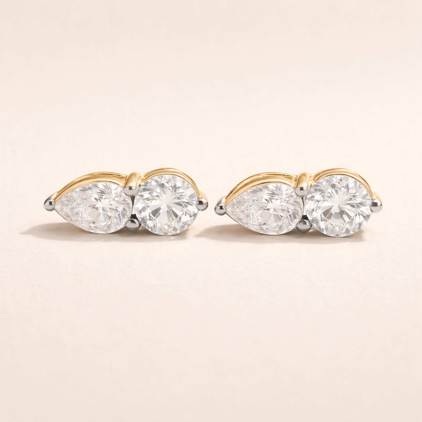 Twin Marquise Glow Studs