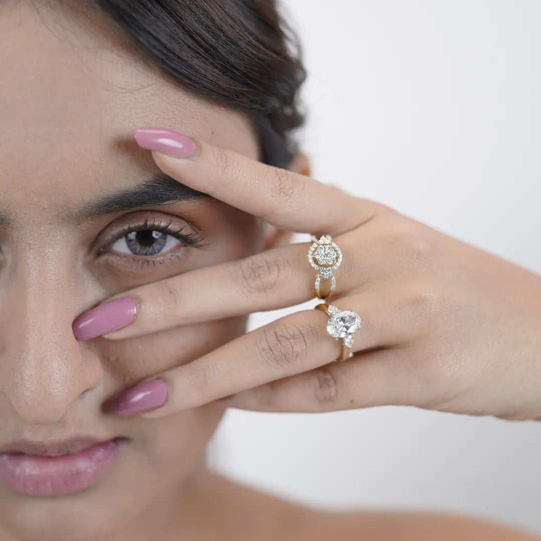 Tri Solitaire Diamond Ring_in_stock