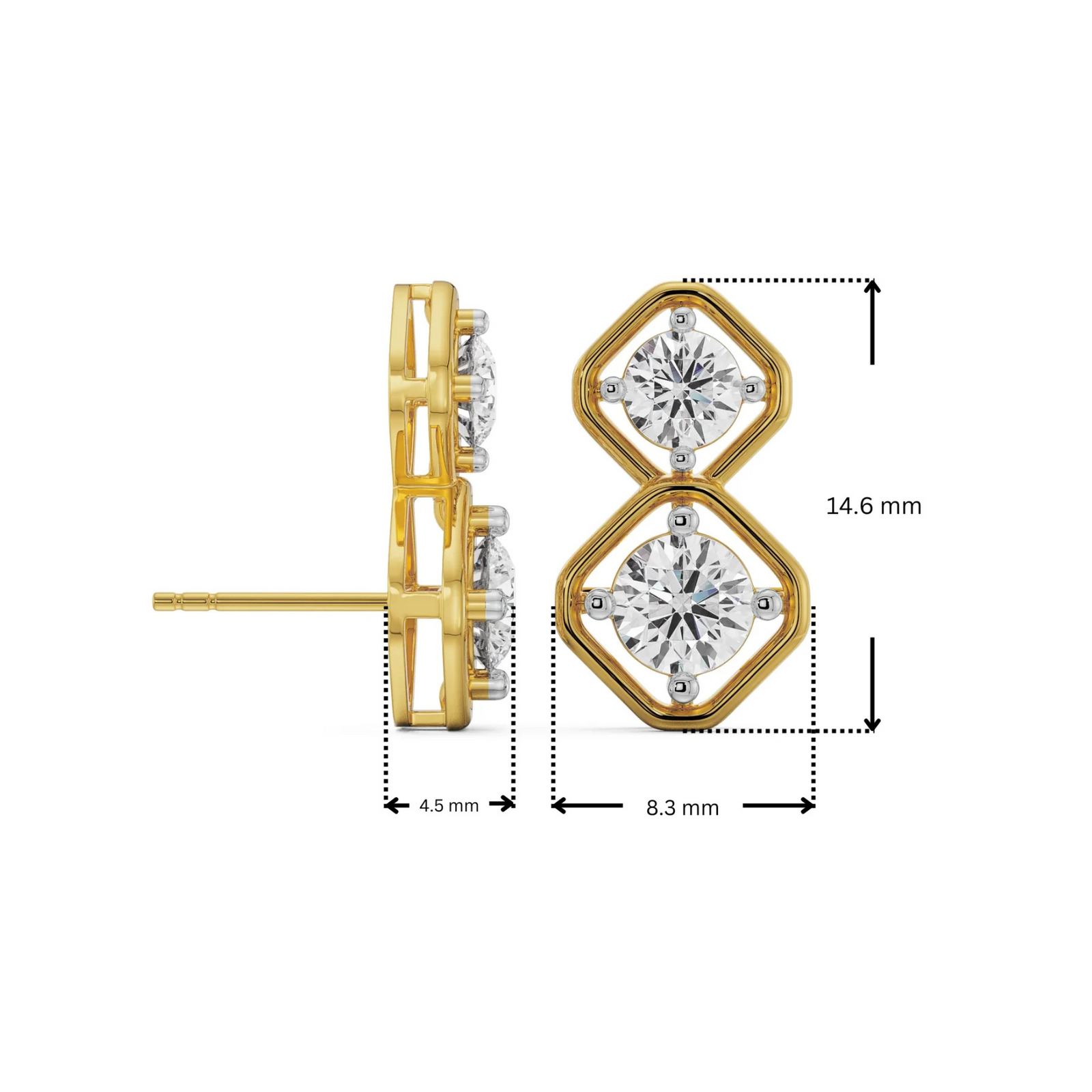 Interwined Diamond Encrusted Drops _in_stock
