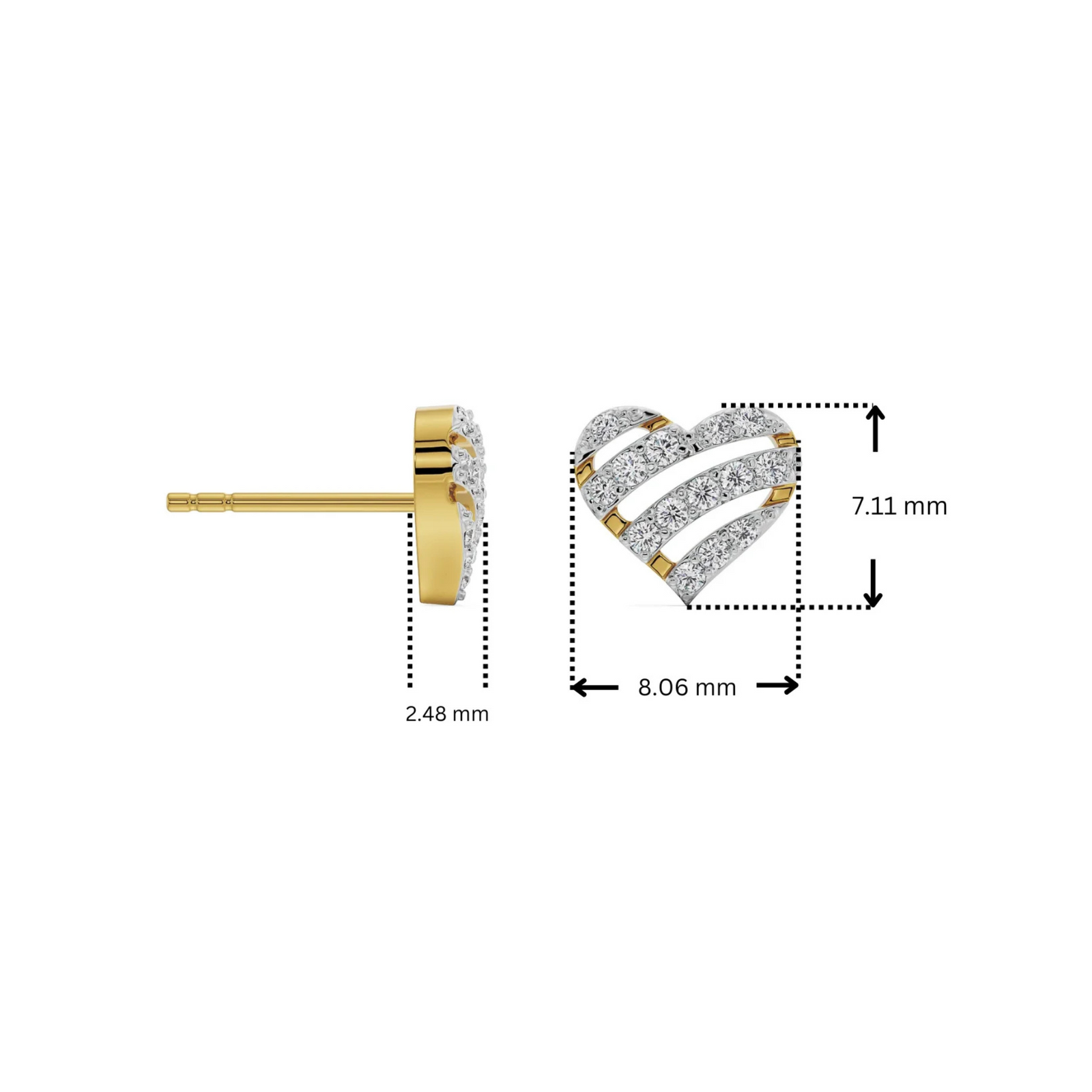 Cupid's Delight Lab Grown Diamond Studs