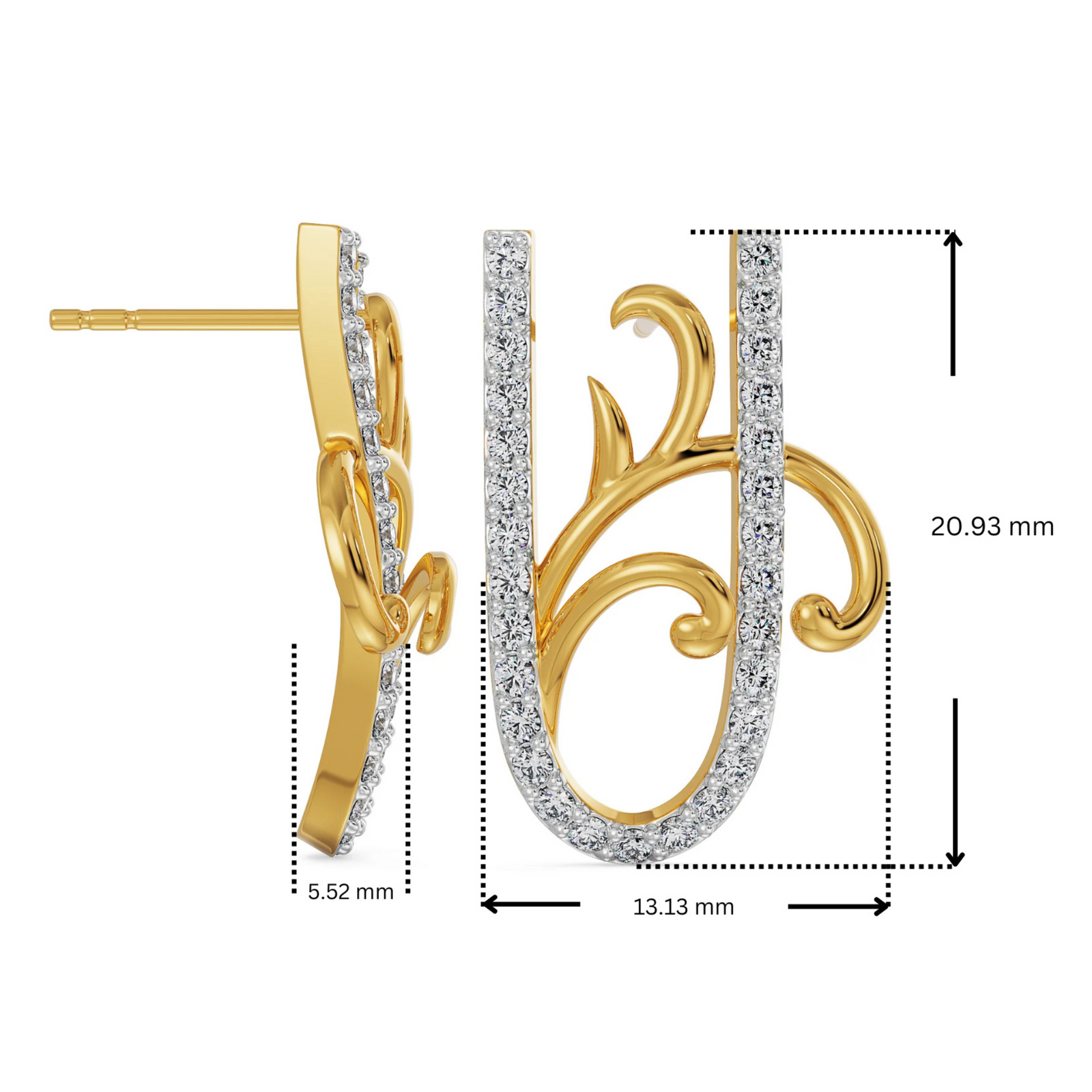 U Fusion Lab Grown Diamond Earrings