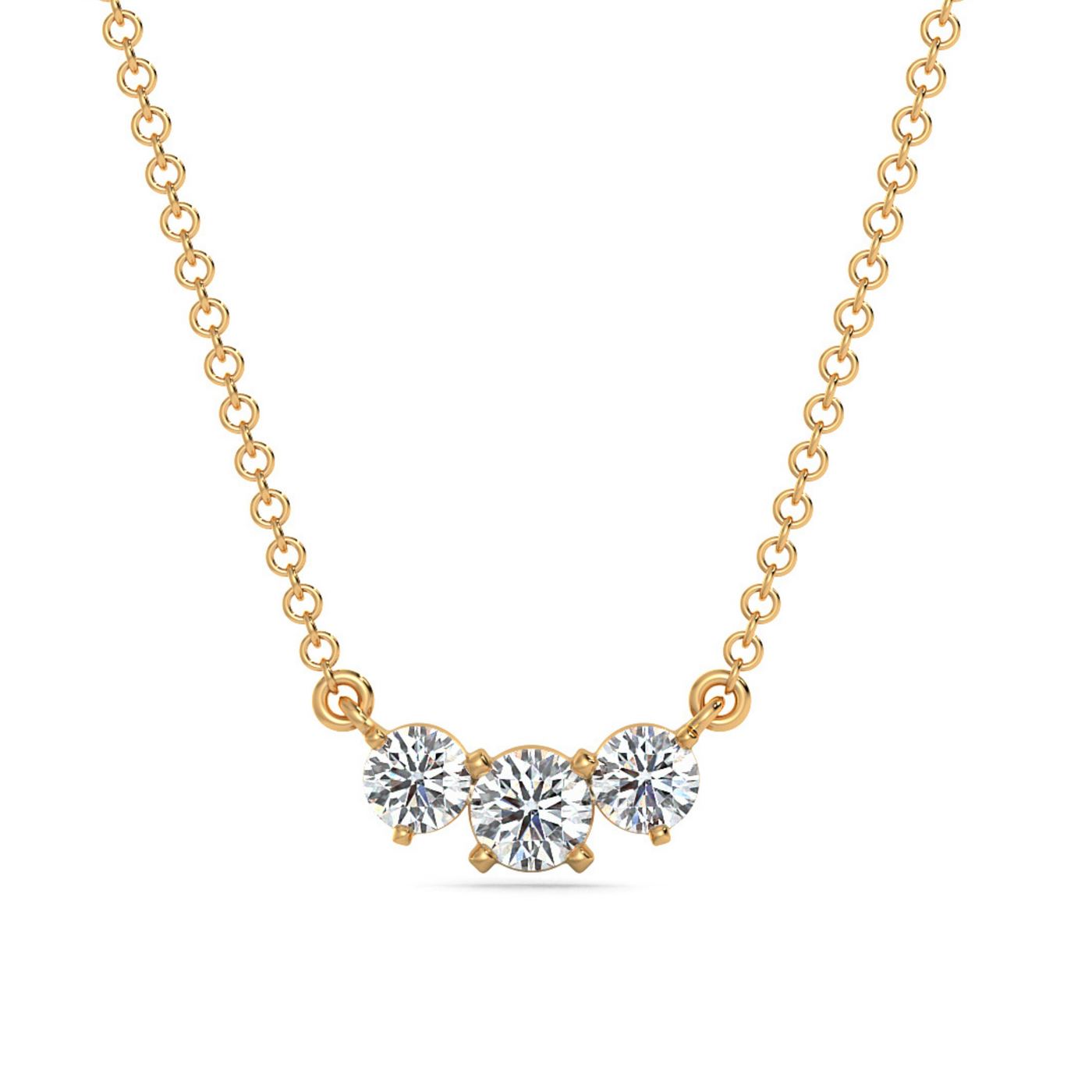 Triya Solitaire Lab Grown Diamond Necklace