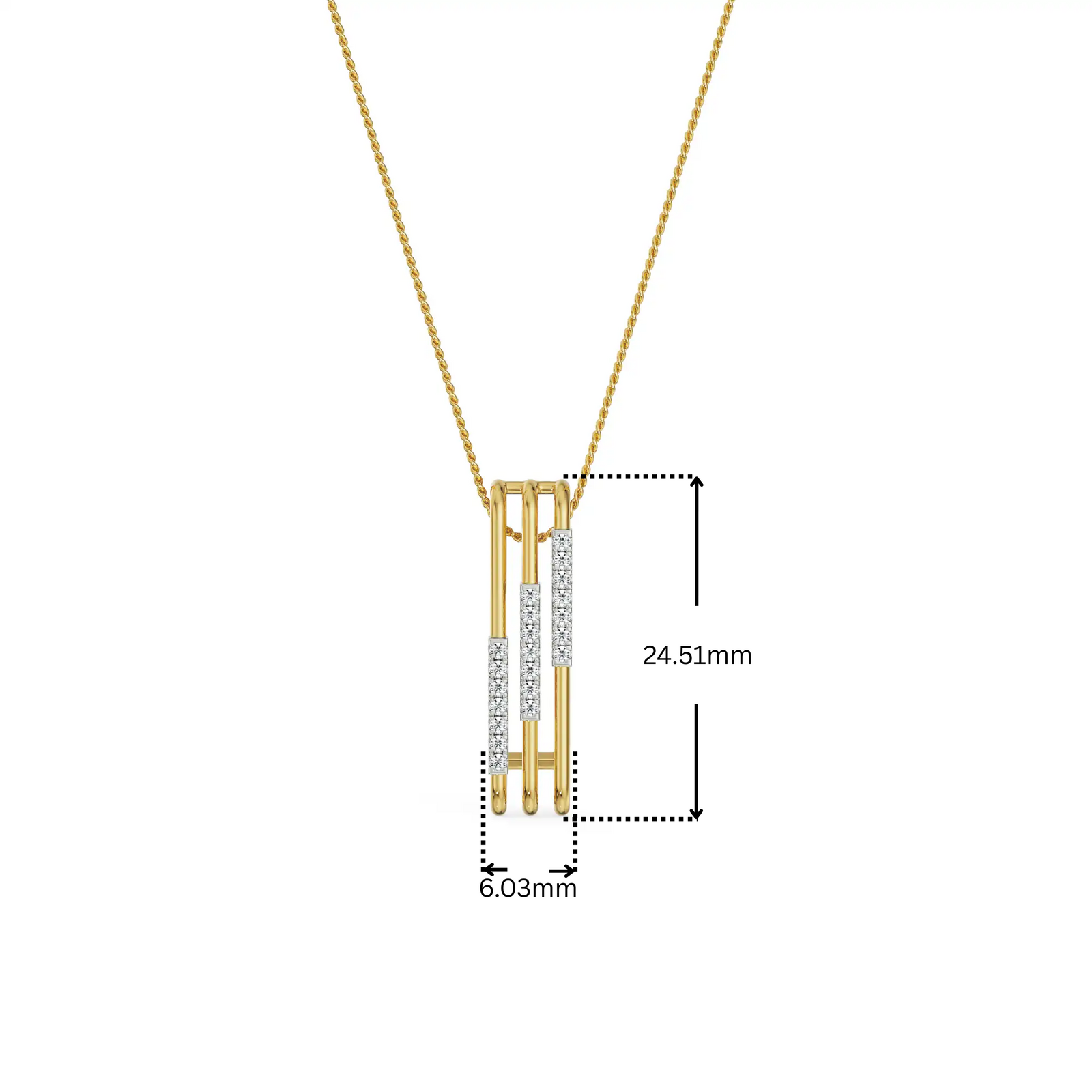 Vertical Bar Diamond Pendant_in_stock