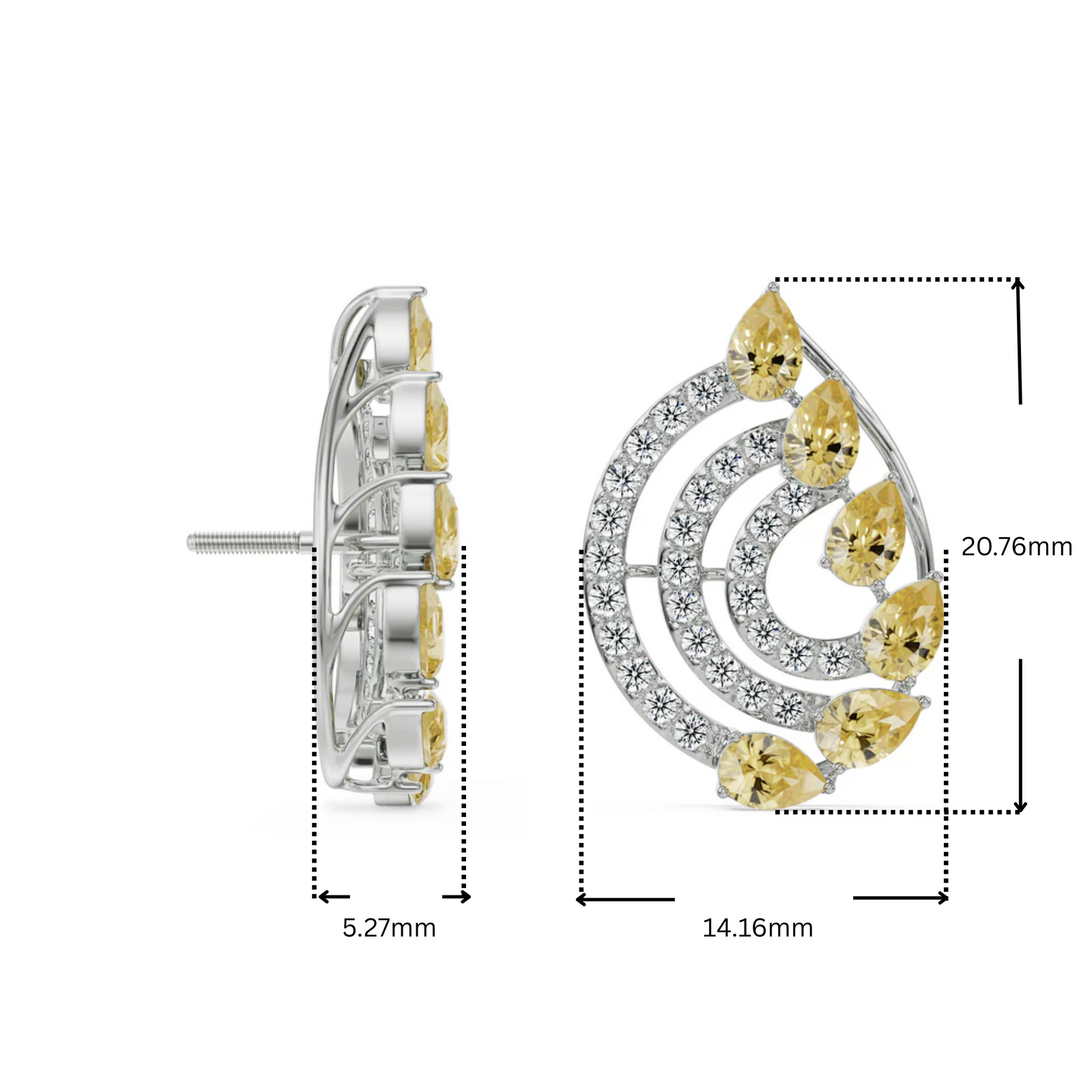 Fiery Festive Lab Grown Diamond Studs
