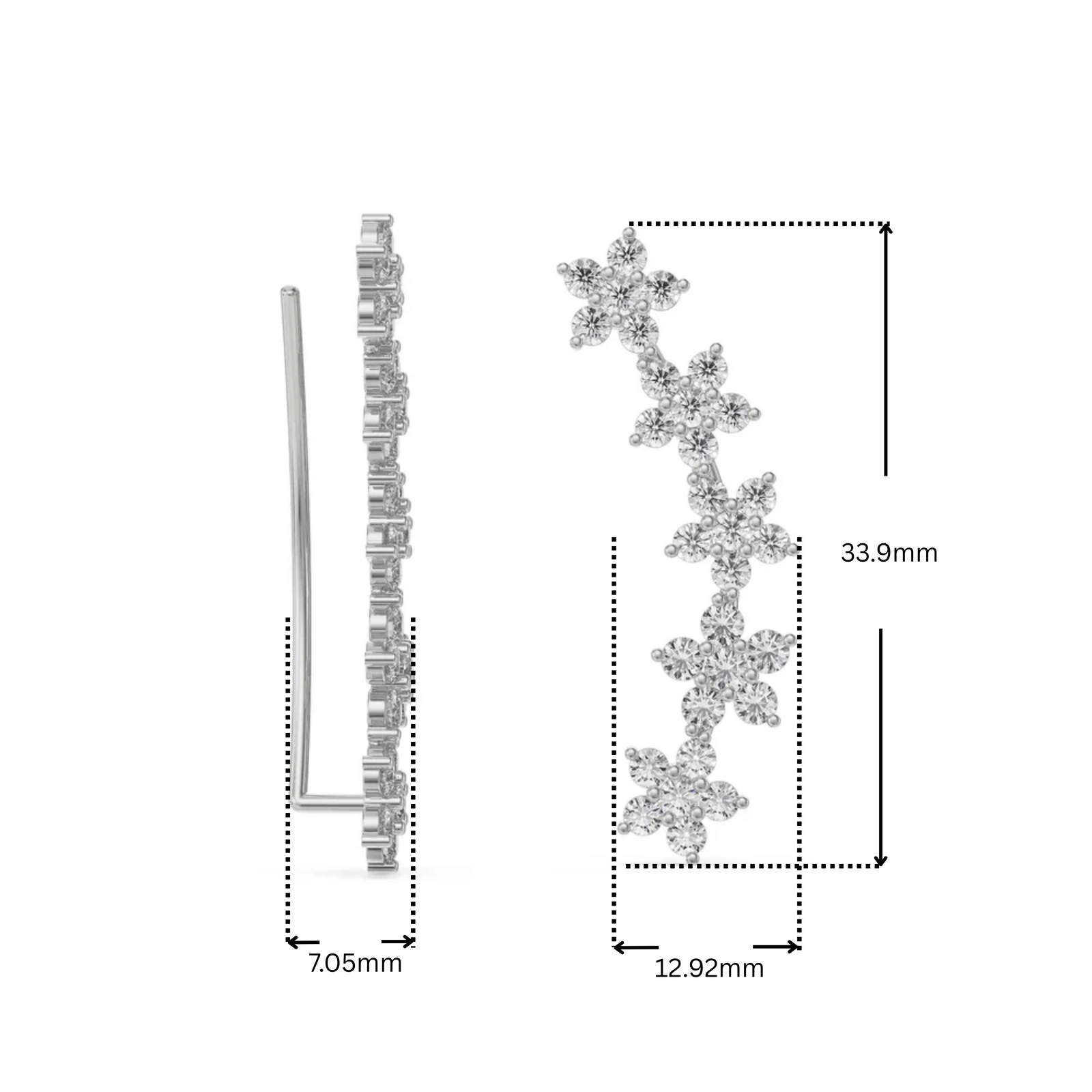 Starry Lab Grown Diamond Earrings
