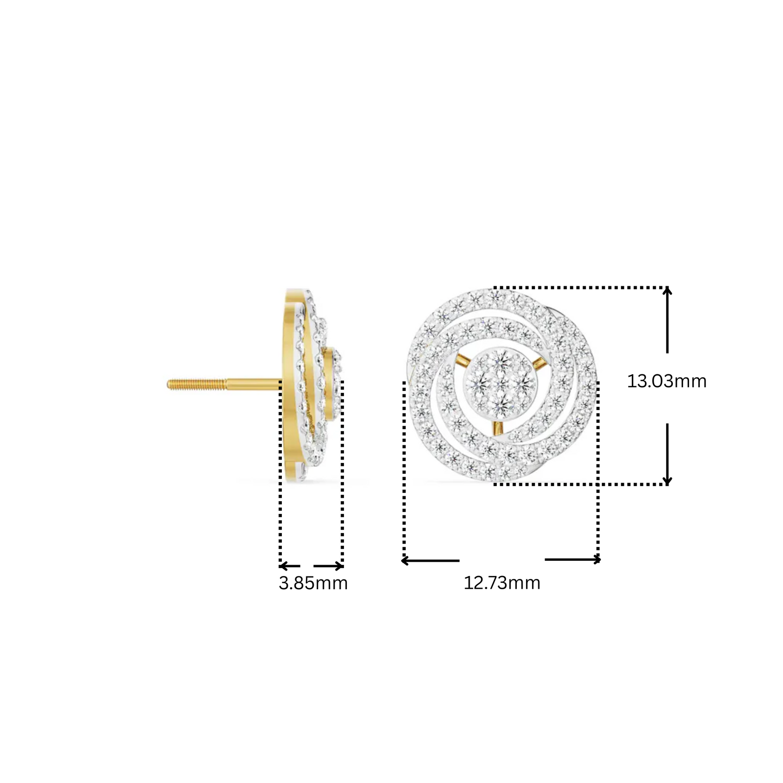 Circle of Life Diamond Studs