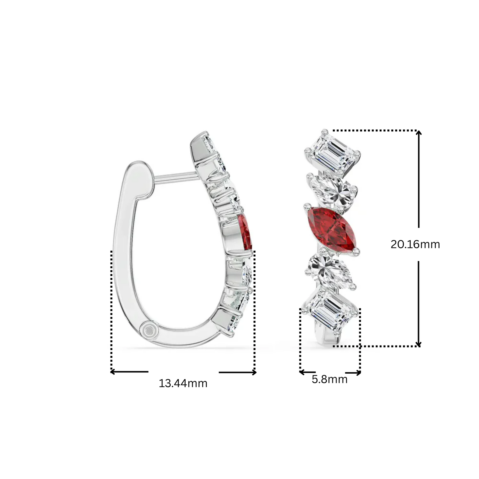 Regal Elegance Lab Grown Diamond Earrings