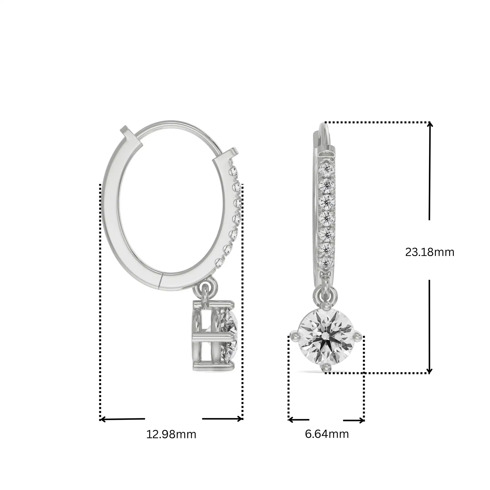 Jisora Drop Lab Grown Diamond Earrings