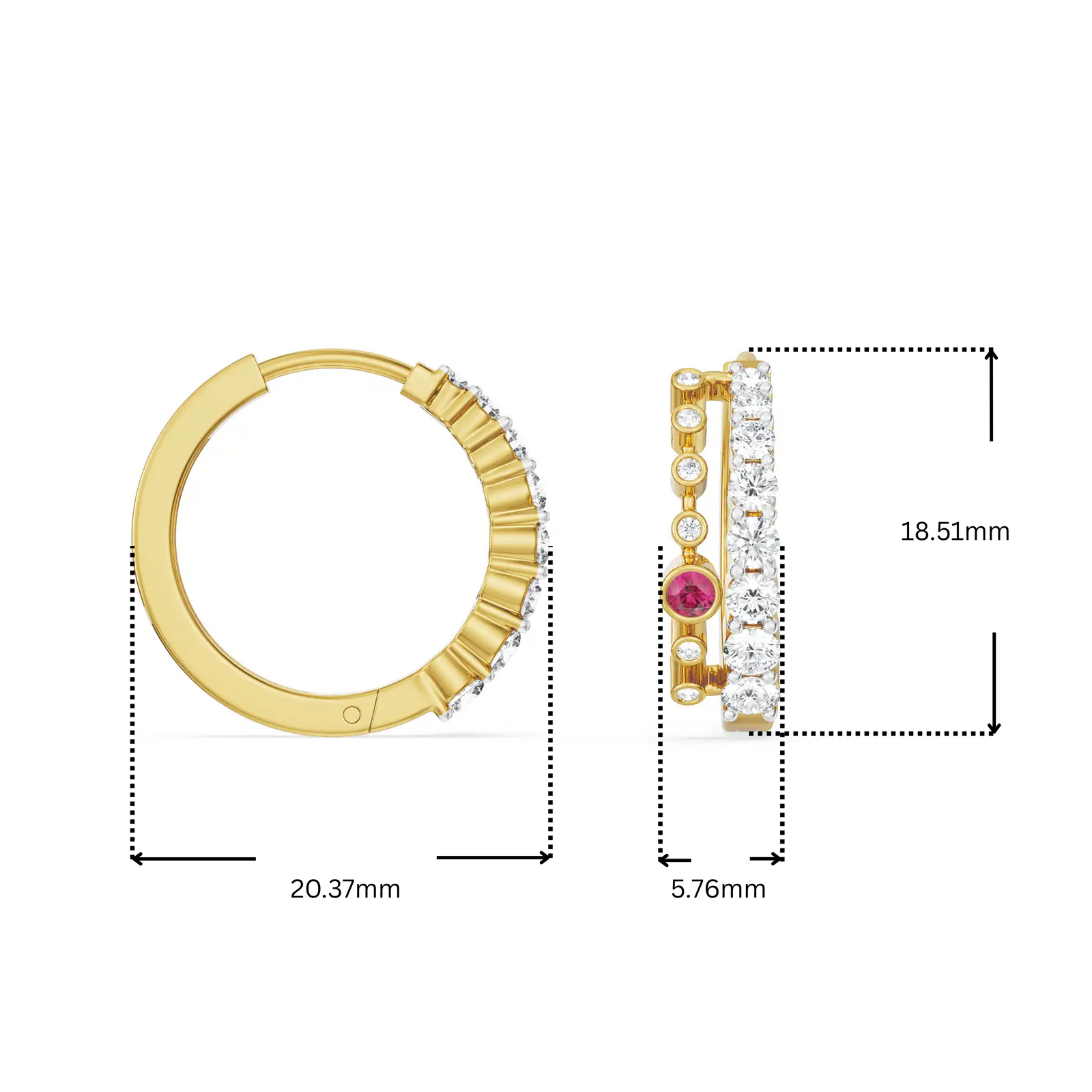 Zoya Lab Grown Diamond Hoops