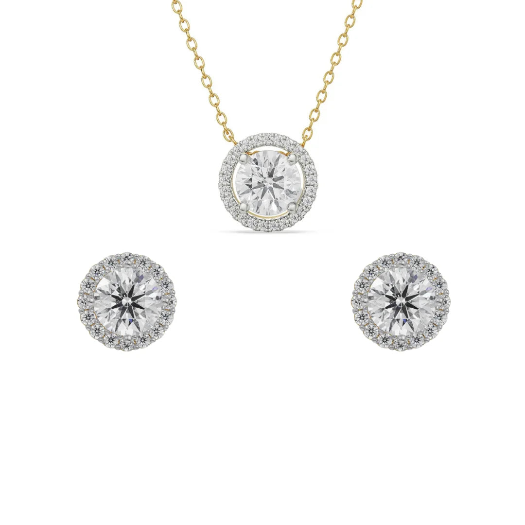 Havana Solitaire Lab Diamond Pendant Set 9KT